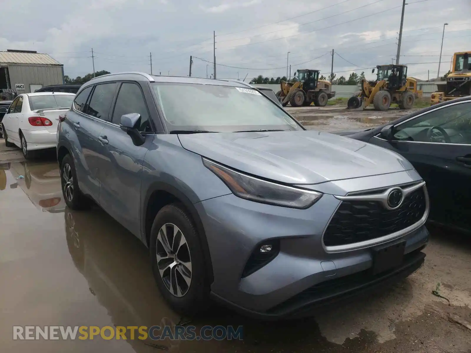 1 Photograph of a damaged car 5TDGZRAHXMS062196 TOYOTA HIGHLANDER 2021