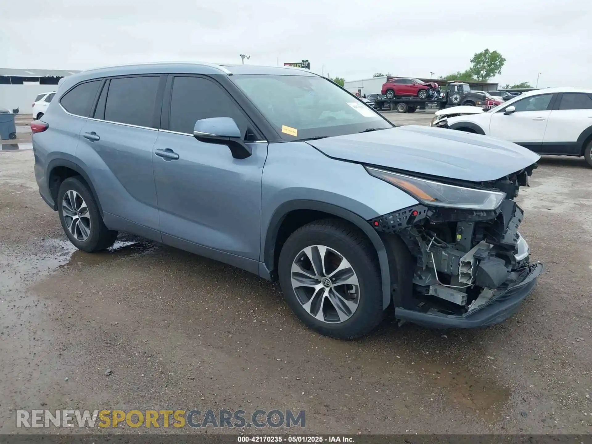1 Фотография поврежденного автомобиля 5TDGZRAHXMS066412 TOYOTA HIGHLANDER 2021