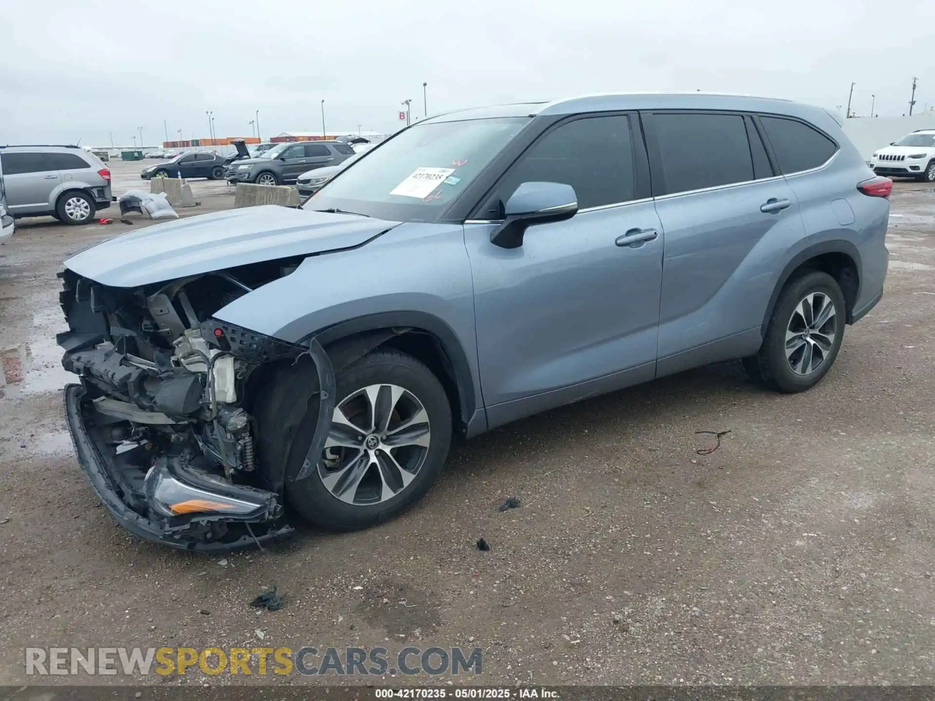 2 Фотография поврежденного автомобиля 5TDGZRAHXMS066412 TOYOTA HIGHLANDER 2021