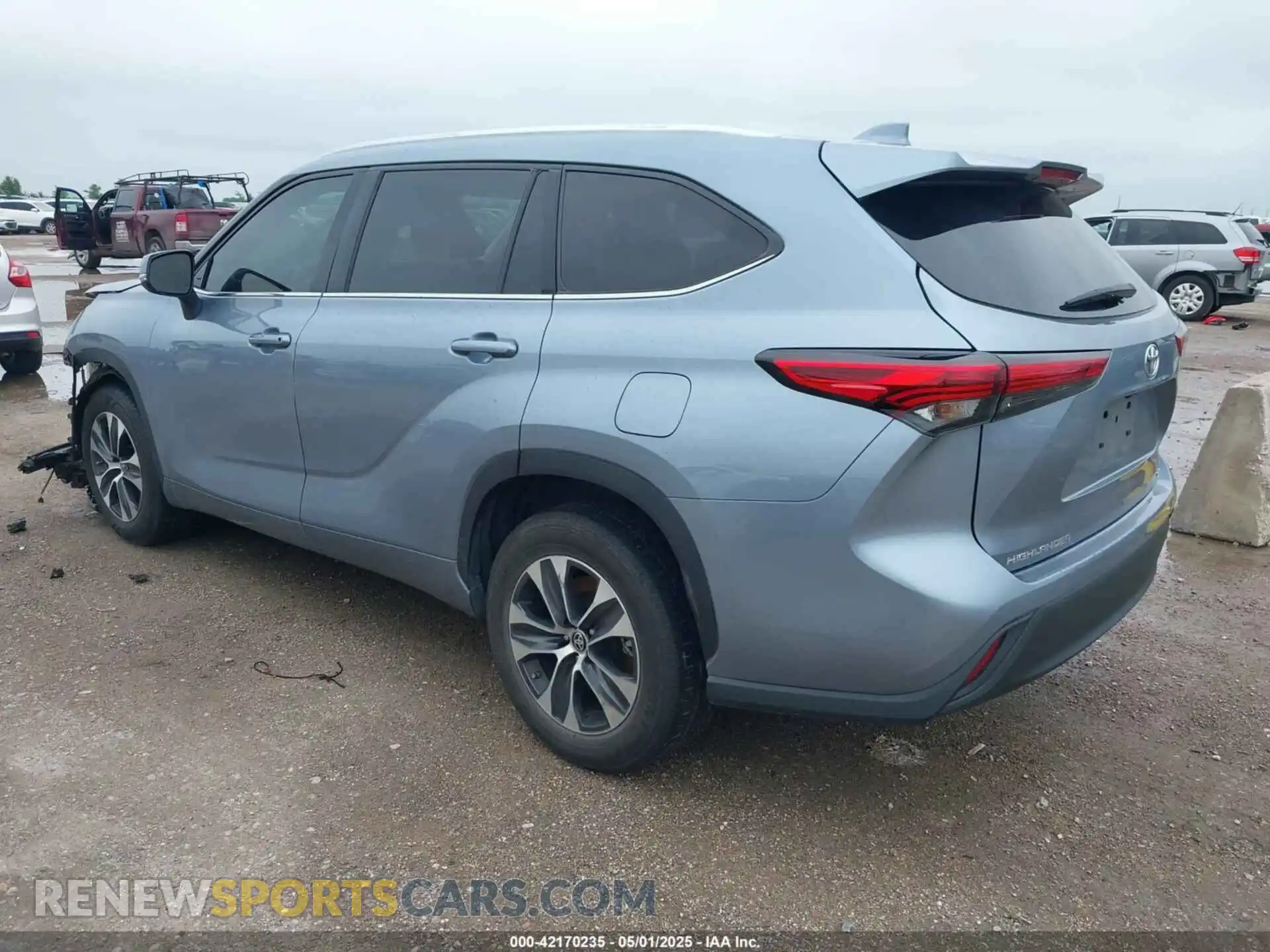 3 Фотография поврежденного автомобиля 5TDGZRAHXMS066412 TOYOTA HIGHLANDER 2021
