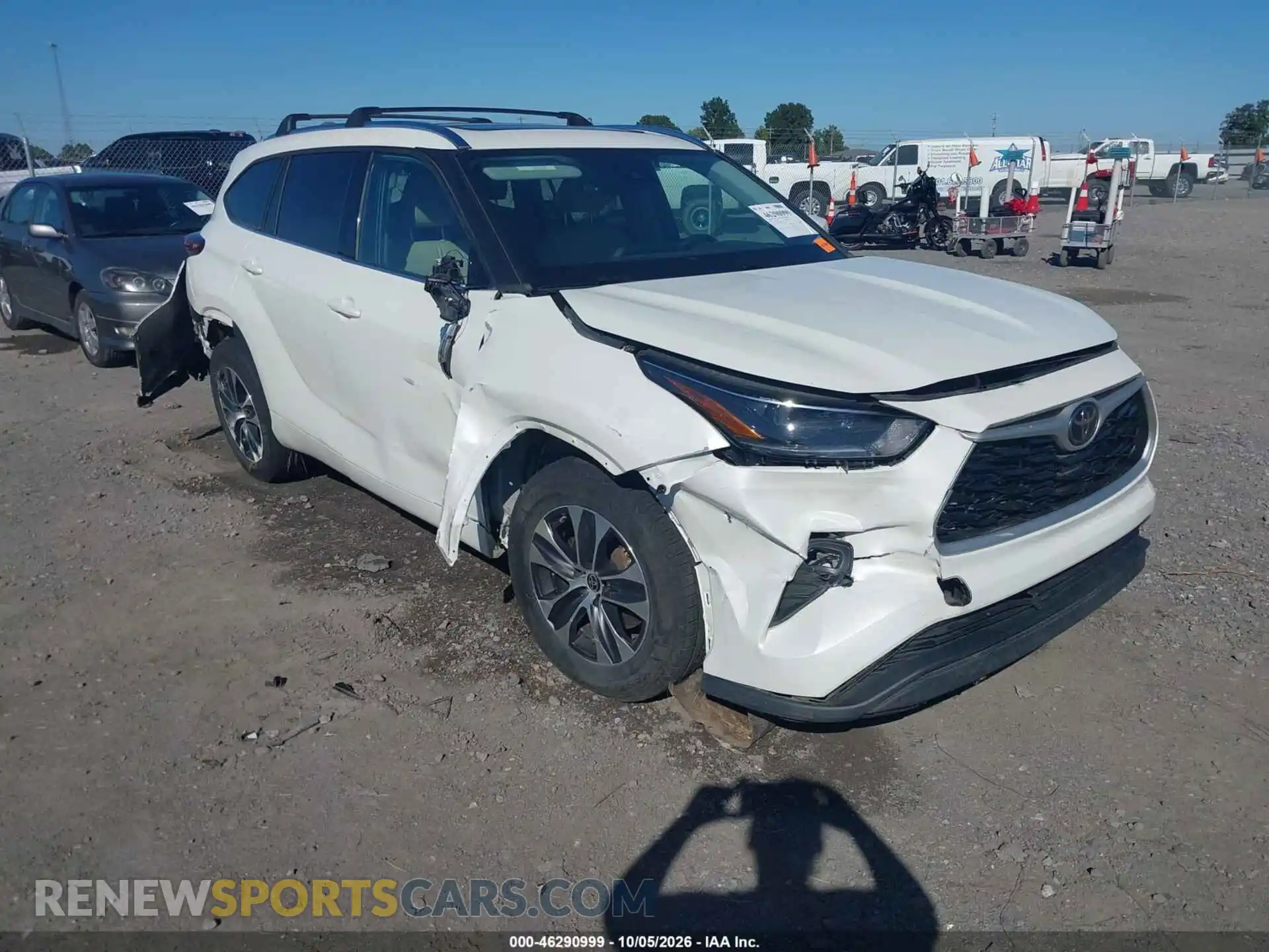 1 fotografías del automóvil dañado 5TDGZRAHXMS070010 TOYOTA HIGHLANDER 2021