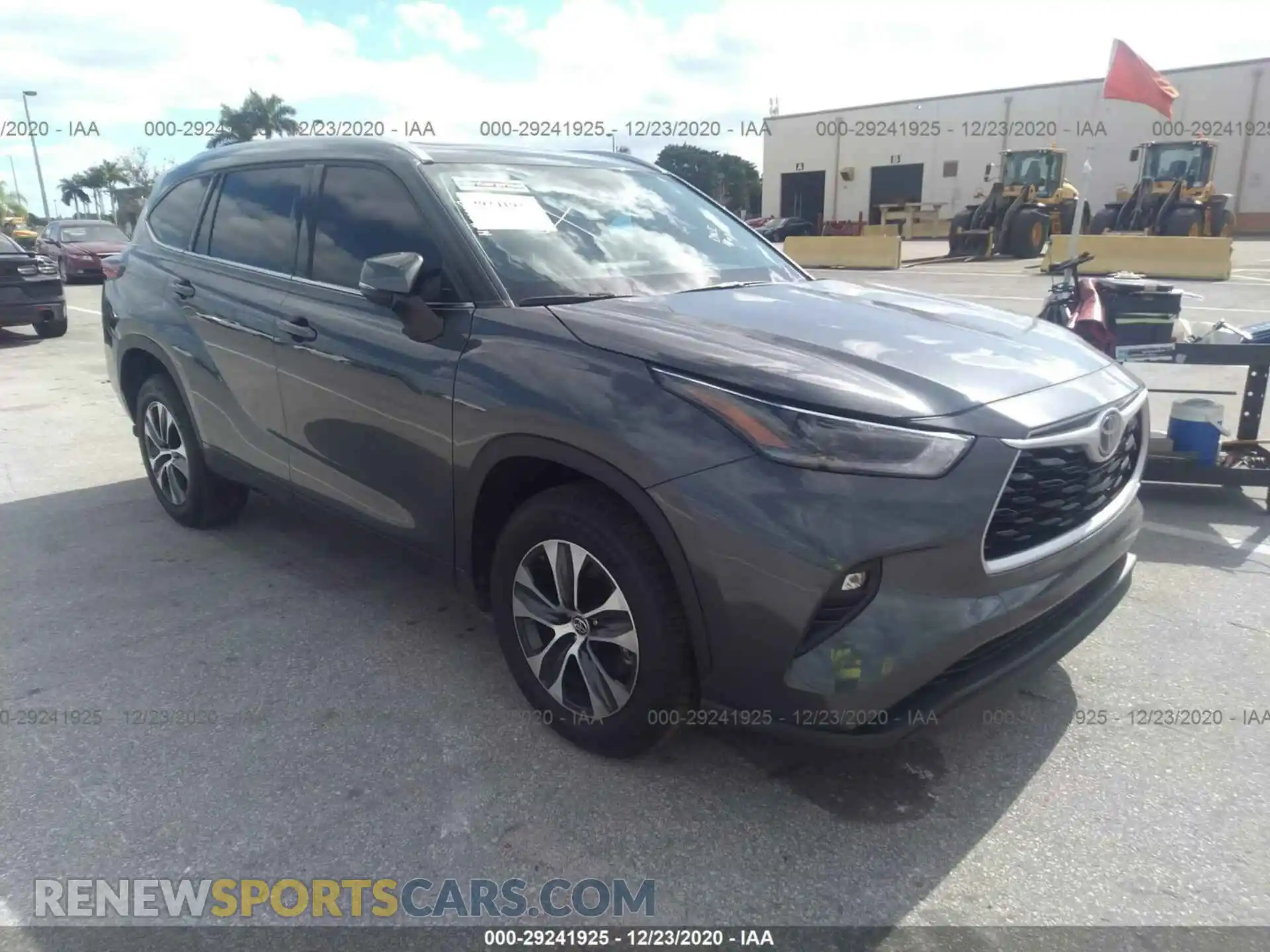 1 Photograph of a damaged car 5TDGZRAHXMS515815 TOYOTA HIGHLANDER 2021