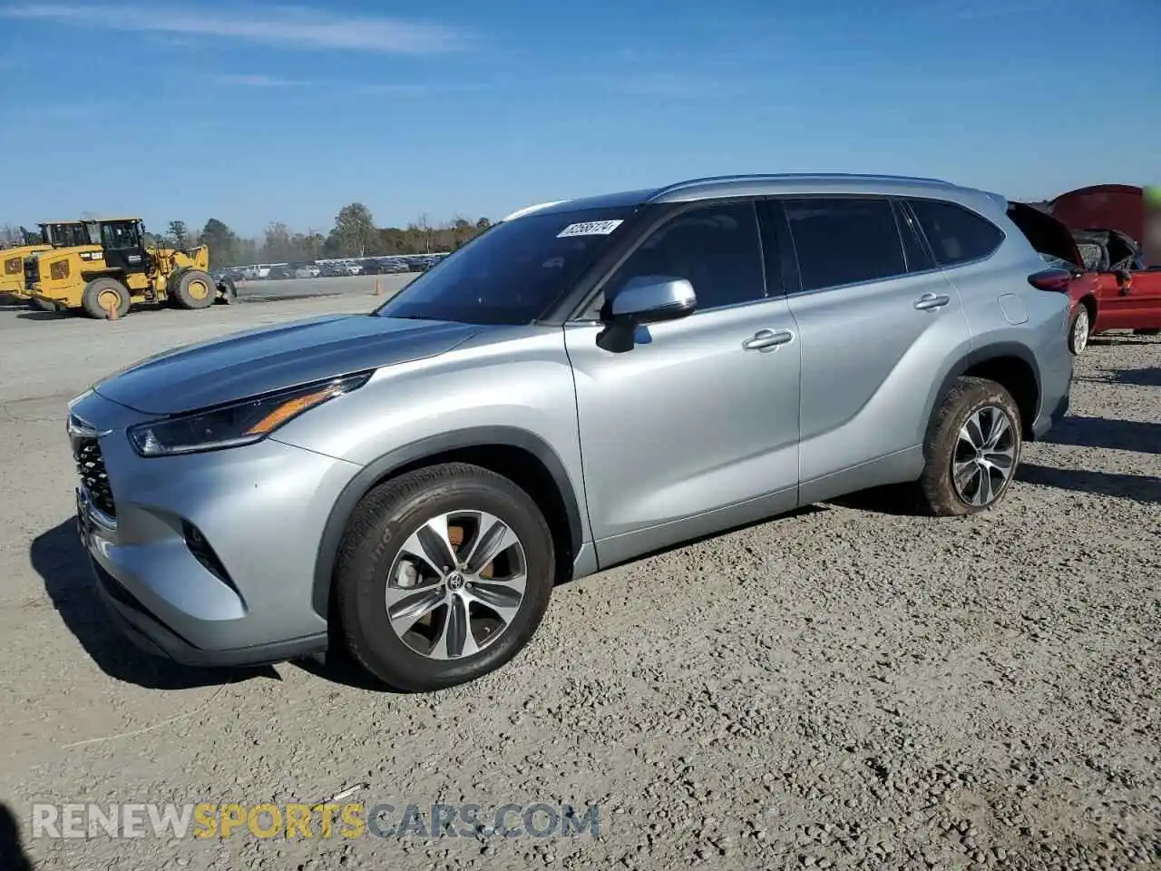 1 Photograph of a damaged car 5TDGZRAHXMS526121 TOYOTA HIGHLANDER 2021