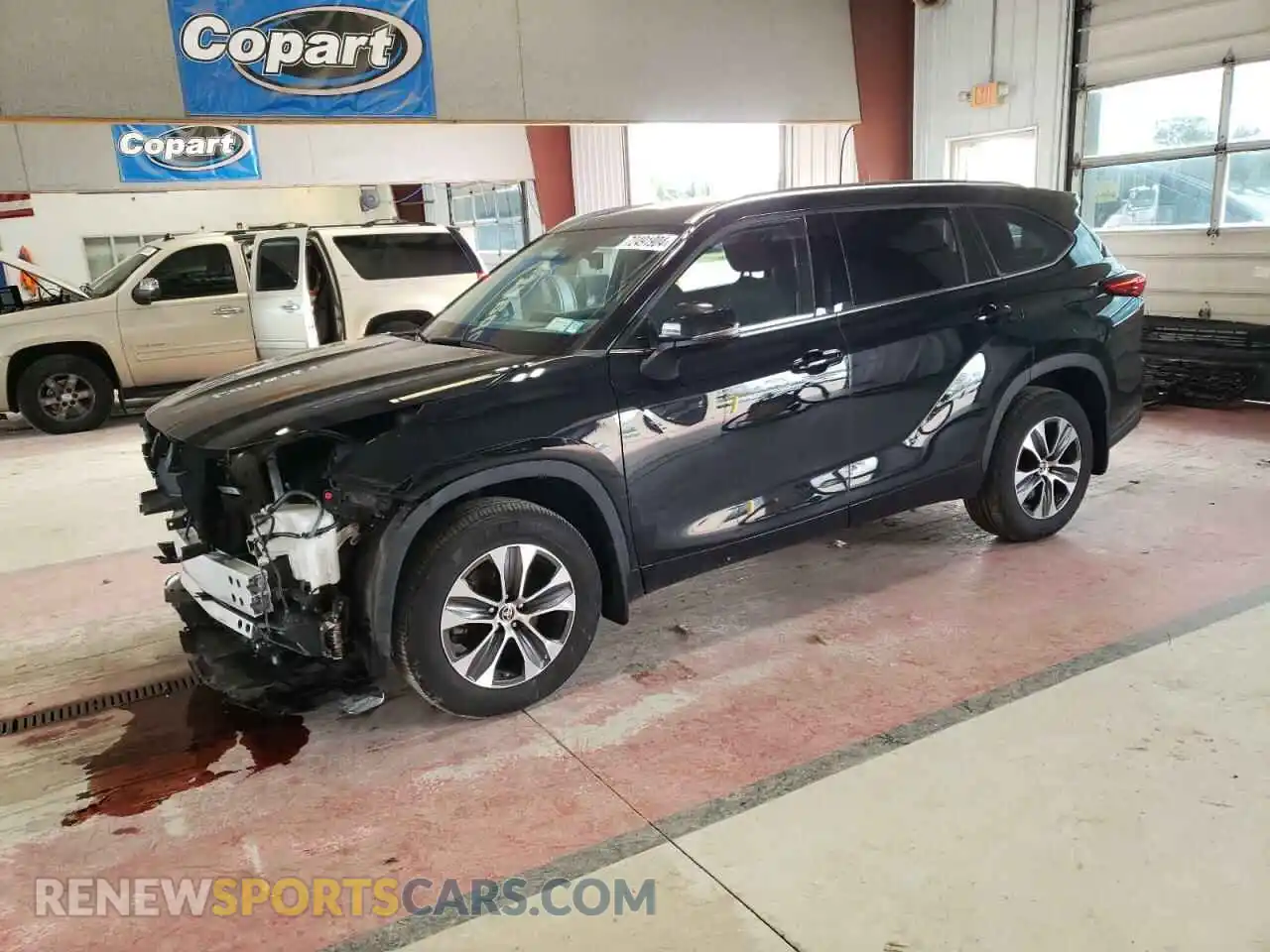 1 Photograph of a damaged car 5TDGZRBH0MS083444 TOYOTA HIGHLANDER 2021