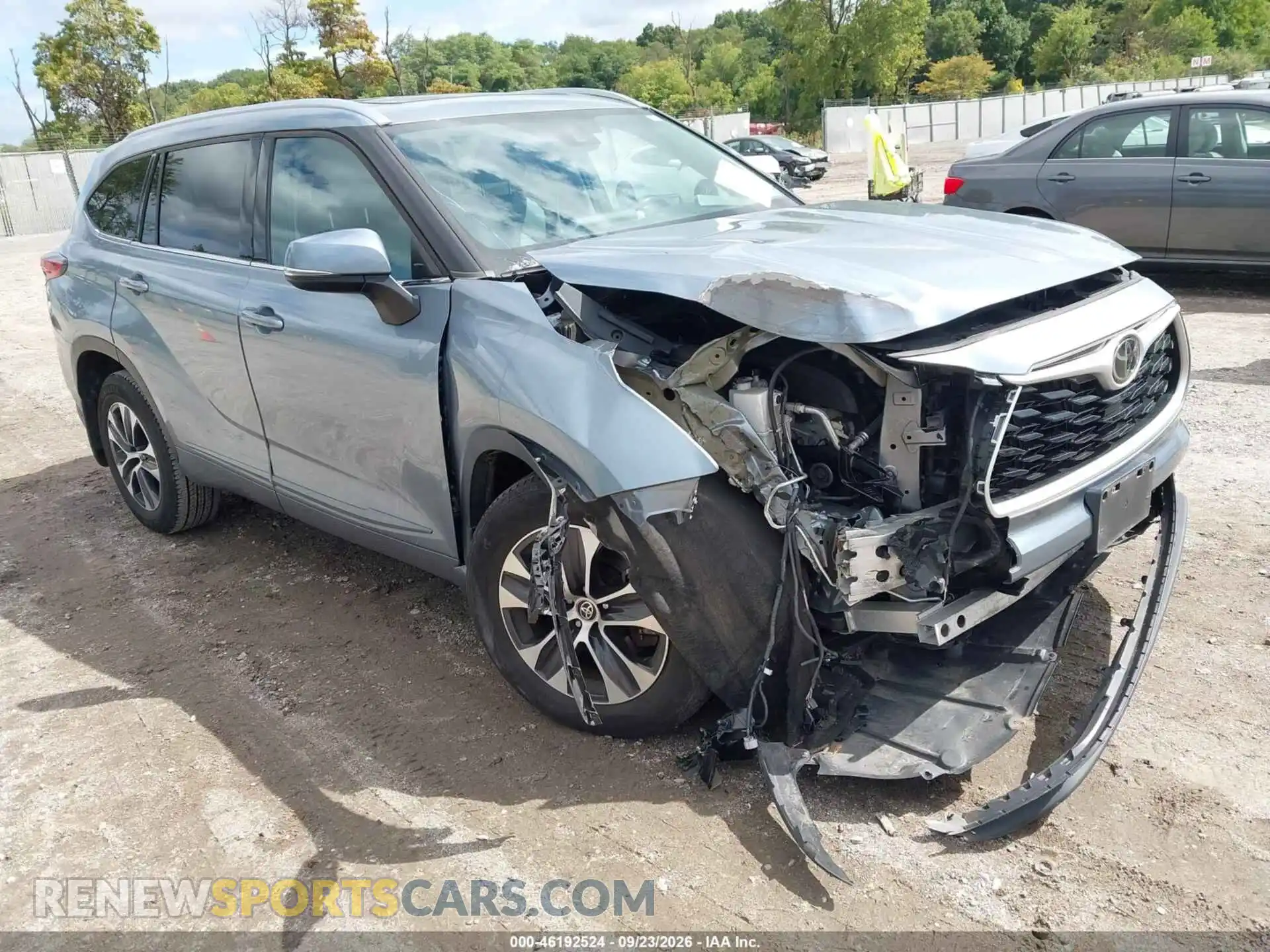1 fotografías del automóvil dañado 5TDGZRBH0MS123327 TOYOTA HIGHLANDER 2021
