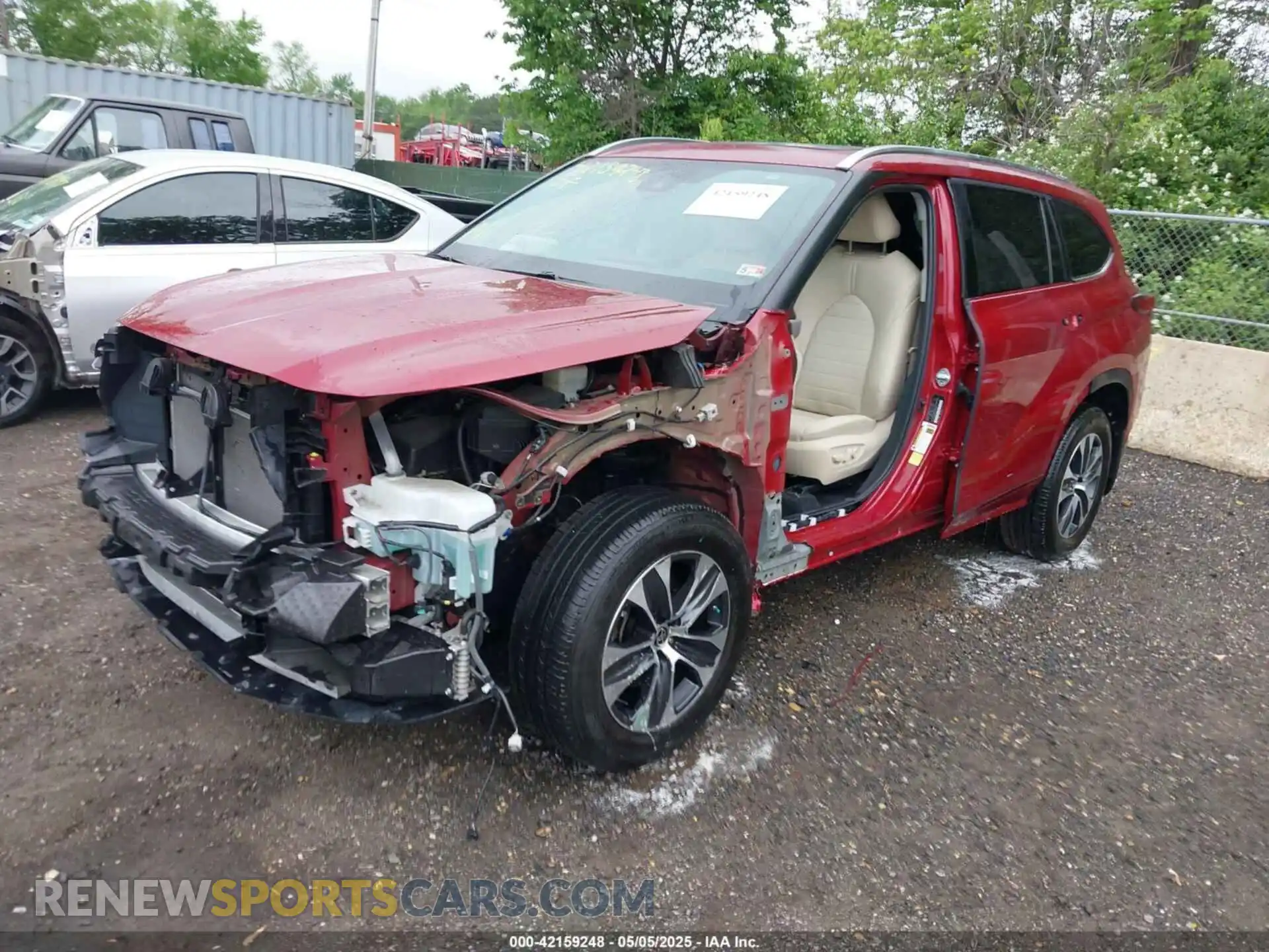 2 Photograph of a damaged car 5TDGZRBH0MS132061 TOYOTA HIGHLANDER 2021
