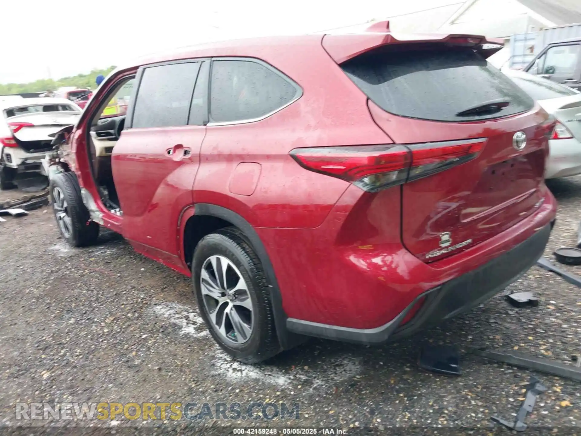 3 Photograph of a damaged car 5TDGZRBH0MS132061 TOYOTA HIGHLANDER 2021