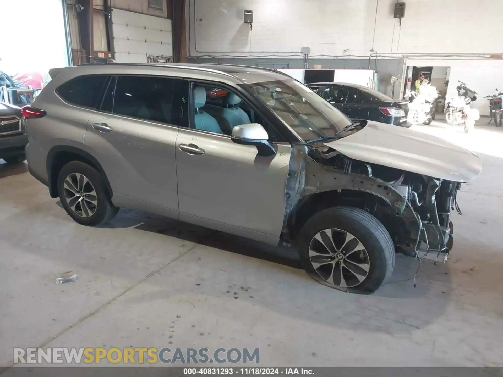 1 Photograph of a damaged car 5TDGZRBH0MS147420 TOYOTA HIGHLANDER 2021