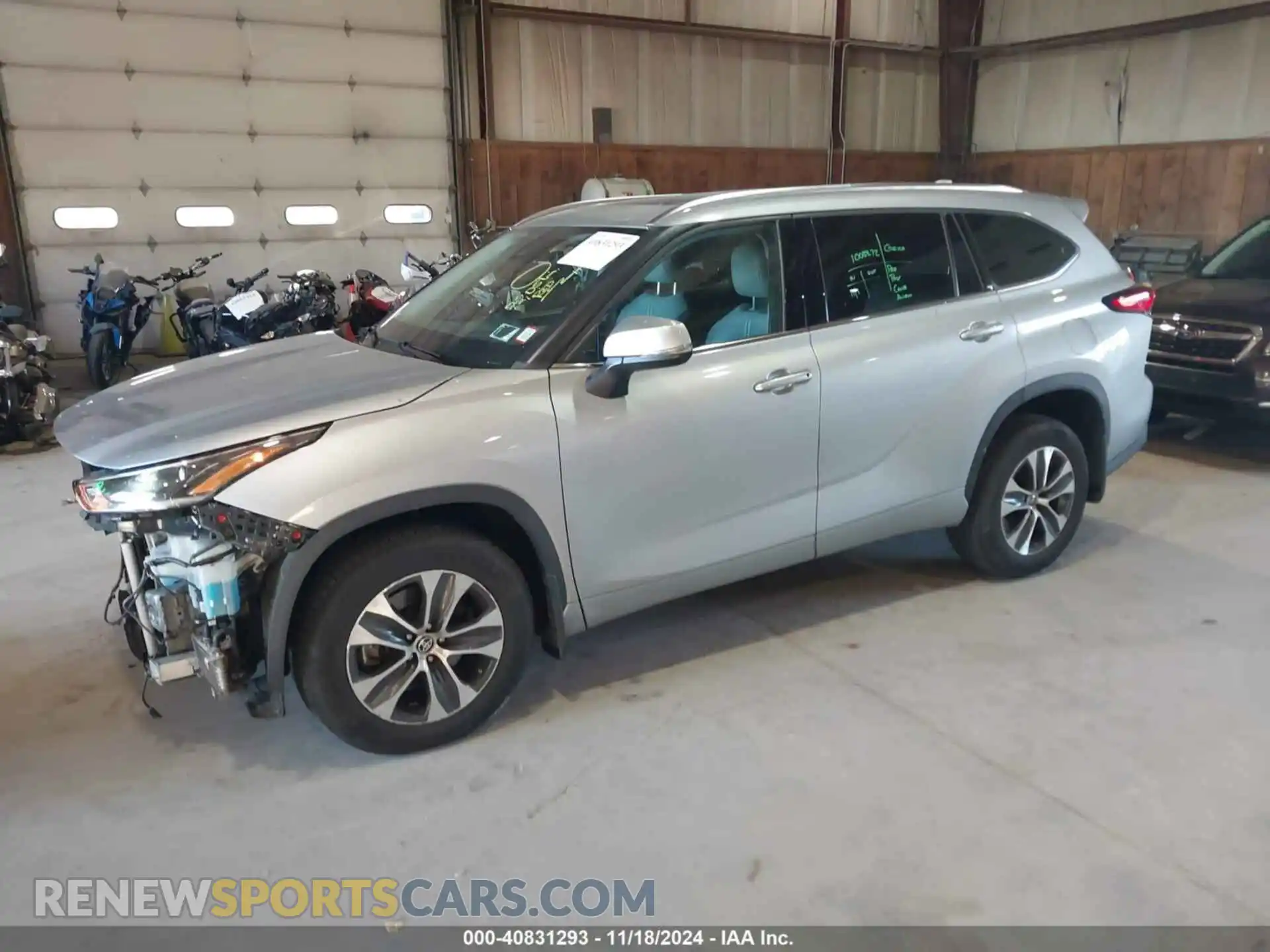 2 Photograph of a damaged car 5TDGZRBH0MS147420 TOYOTA HIGHLANDER 2021