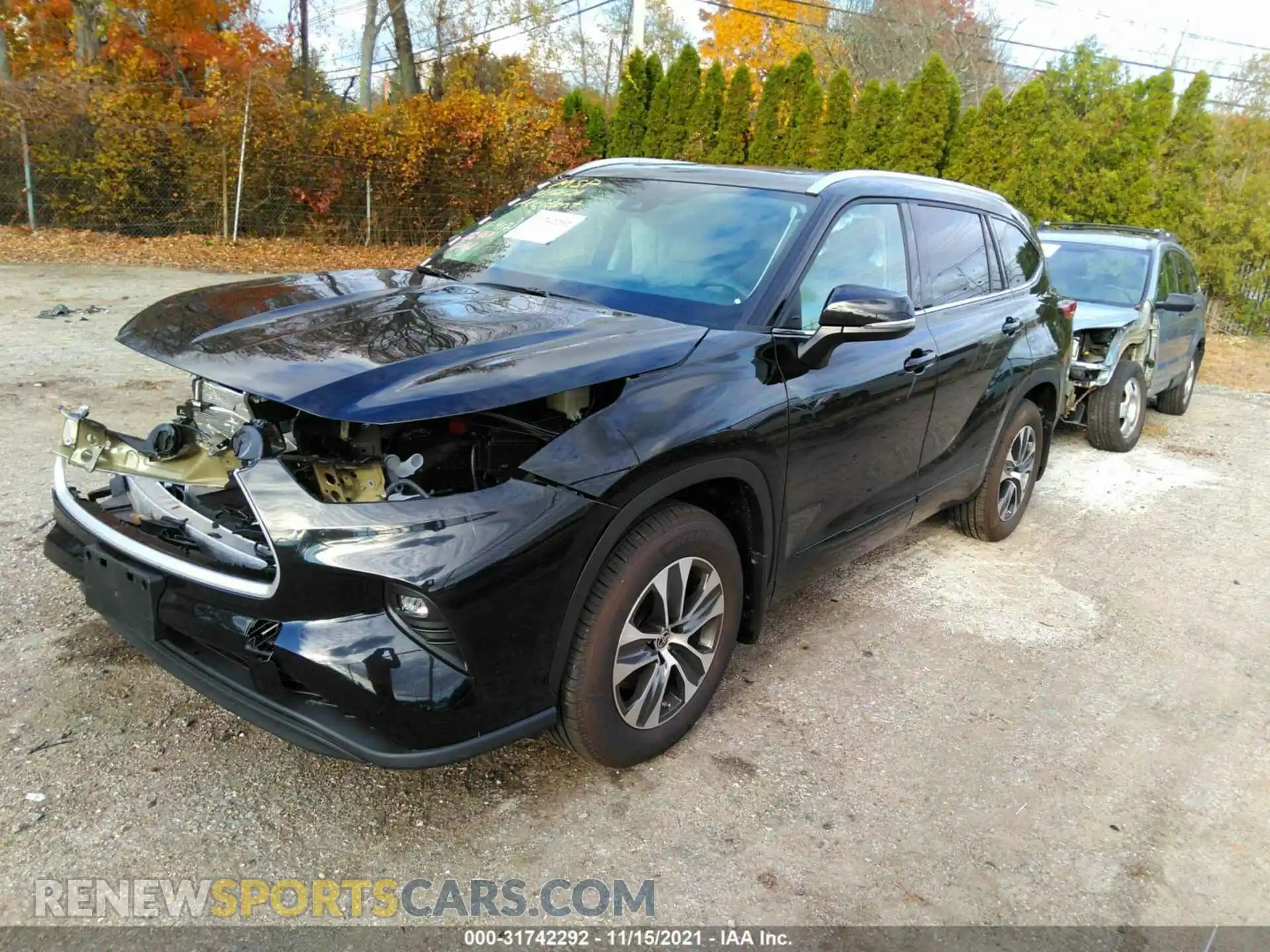 2 Photograph of a damaged car 5TDGZRBH0MS555495 TOYOTA HIGHLANDER 2021