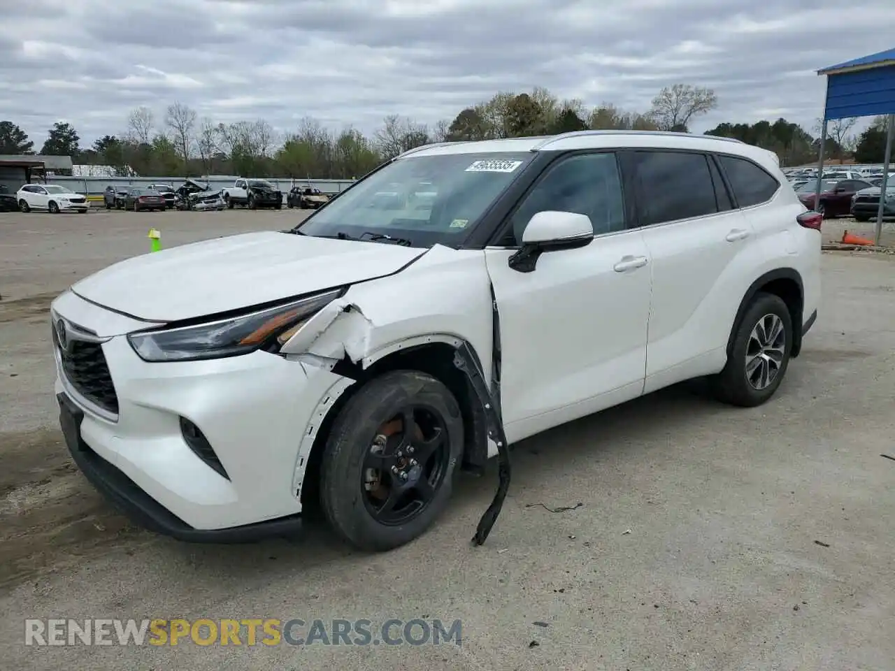 1 Photograph of a damaged car 5TDGZRBH1MS058326 TOYOTA HIGHLANDER 2021