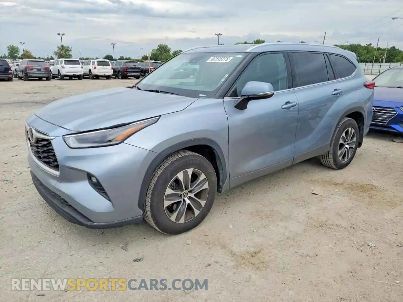 1 Photograph of a damaged car 5TDGZRBH1MS059234 TOYOTA HIGHLANDER 2021