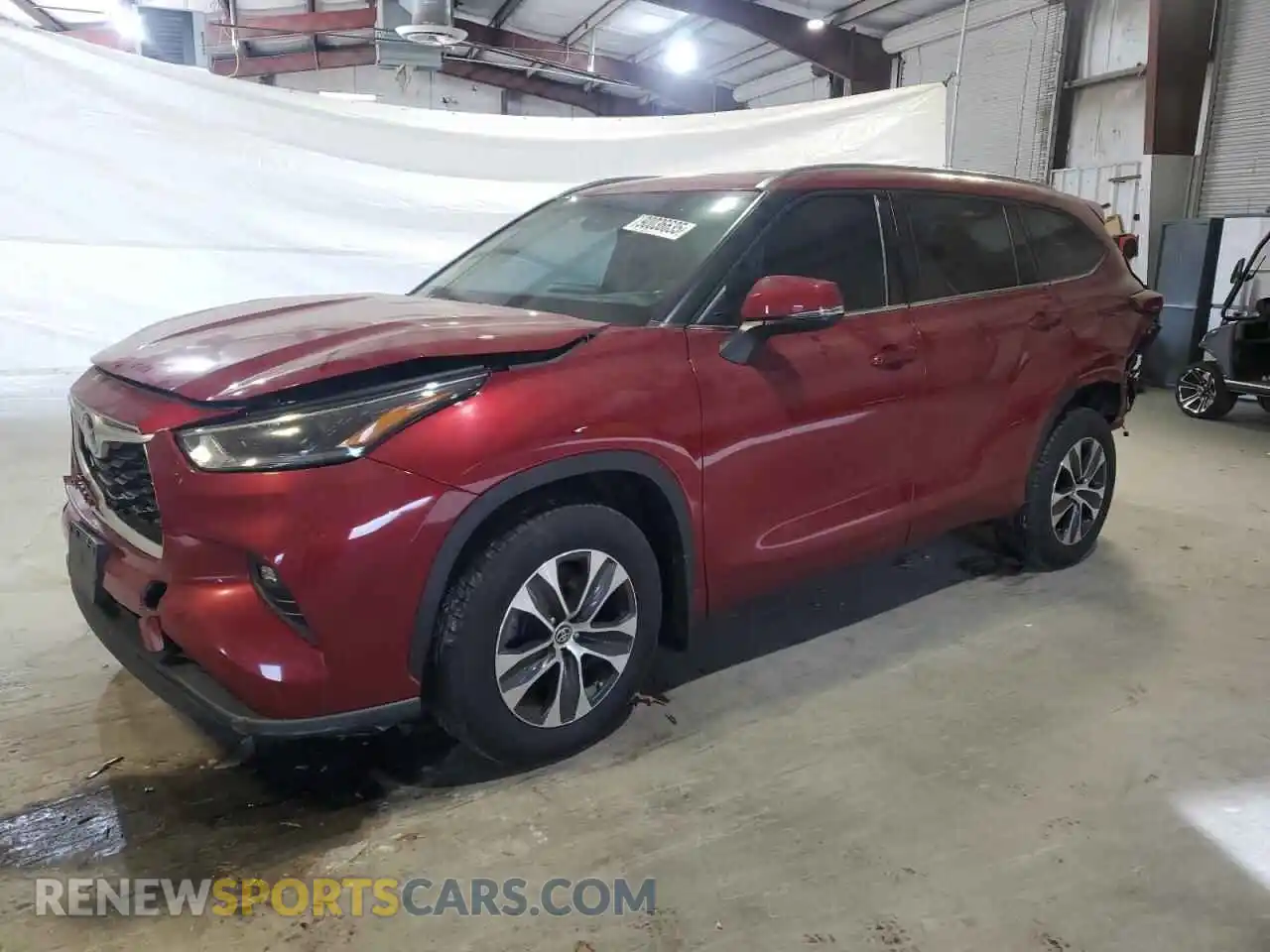 1 Photograph of a damaged car 5TDGZRBH1MS086417 TOYOTA HIGHLANDER 2021