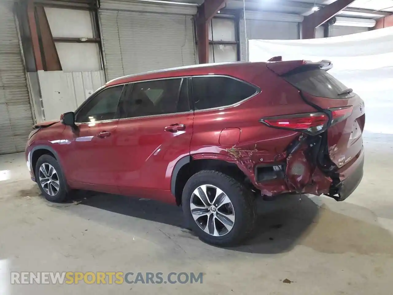 2 Photograph of a damaged car 5TDGZRBH1MS086417 TOYOTA HIGHLANDER 2021