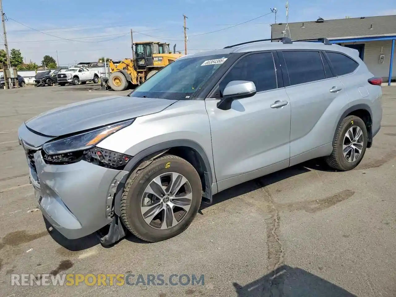 1 Photograph of a damaged car 5TDGZRBH1MS117598 TOYOTA HIGHLANDER 2021