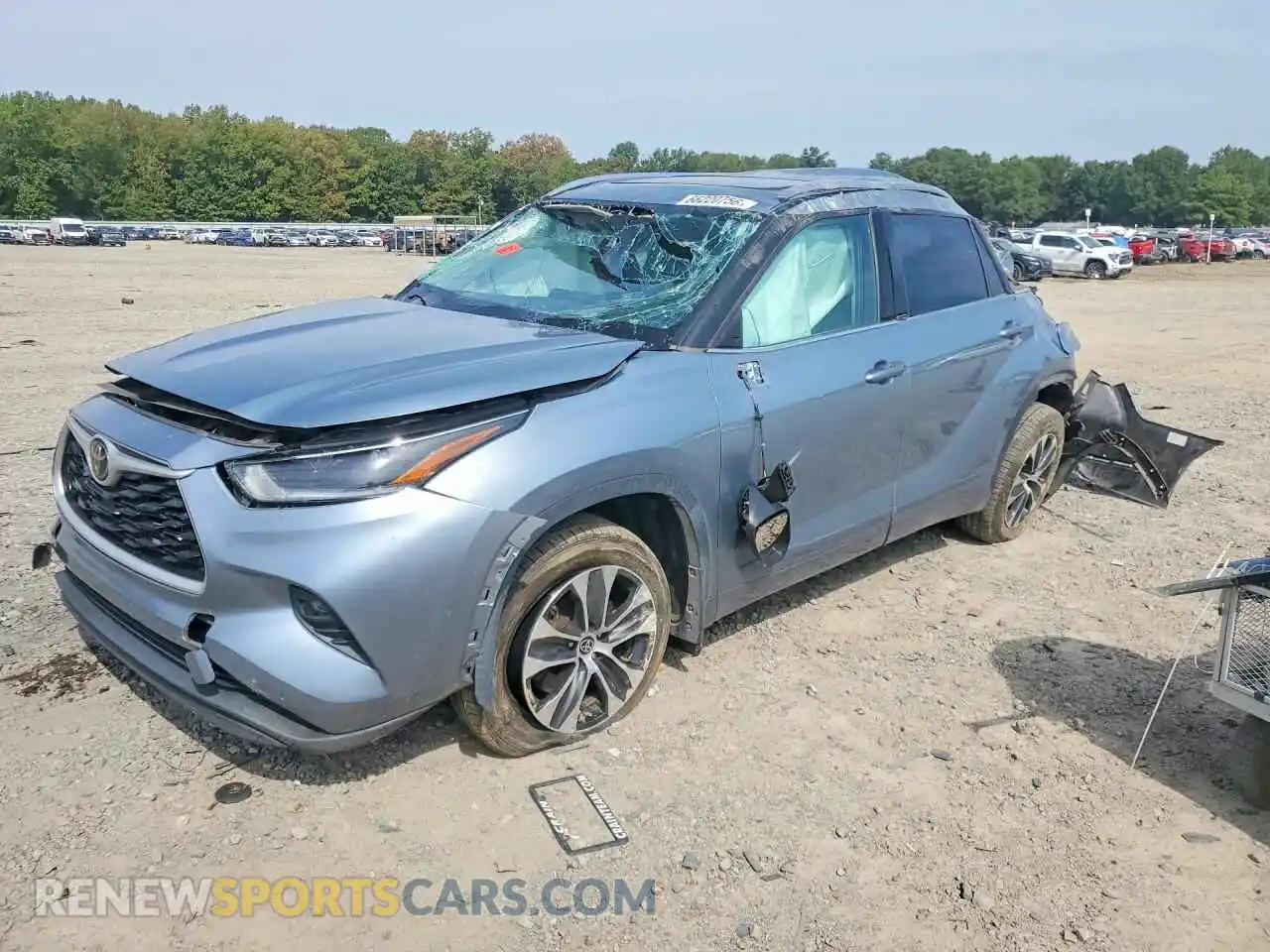 1 Фотография поврежденного автомобиля 5TDGZRBH1MS142307 TOYOTA HIGHLANDER 2021