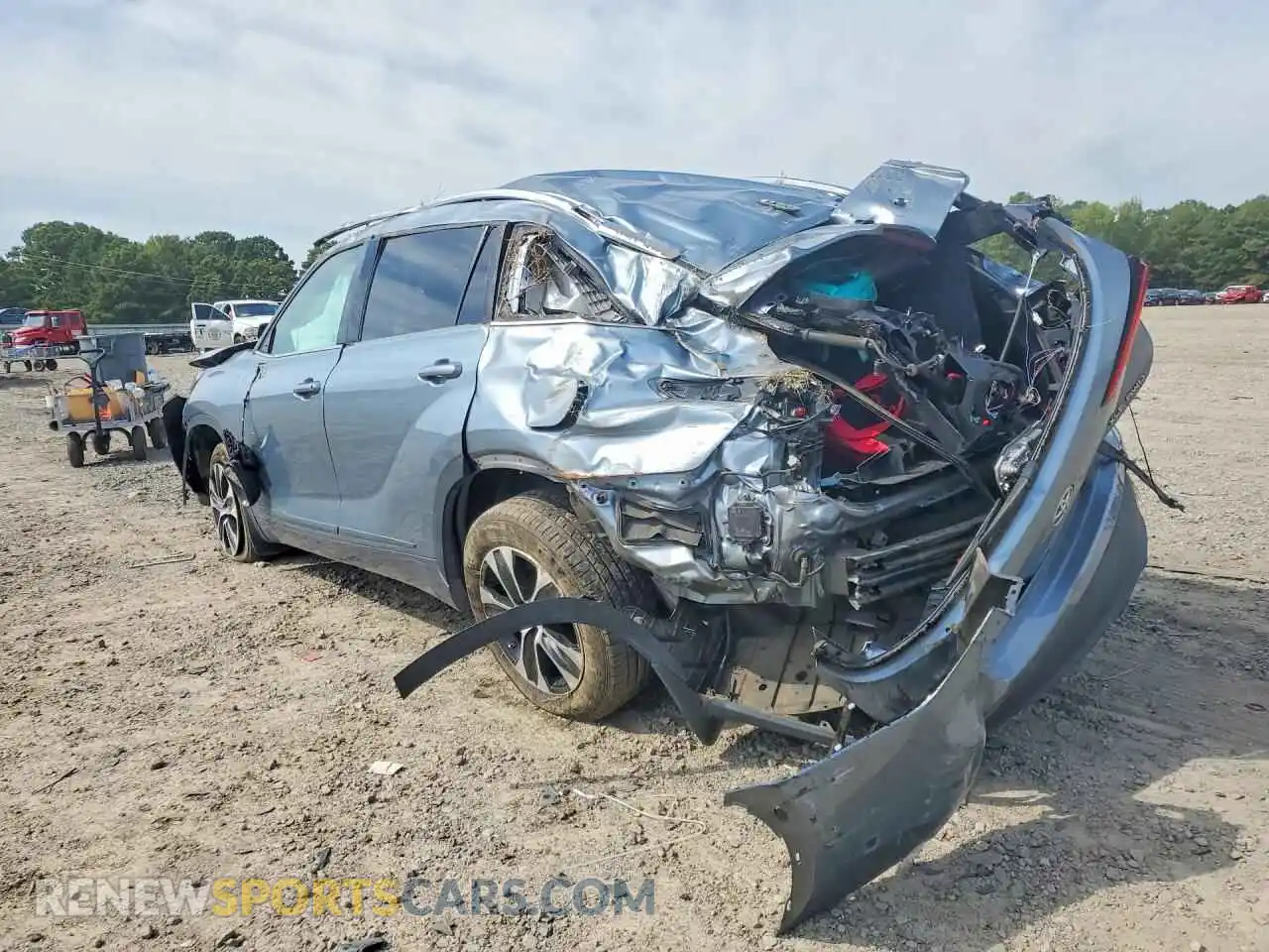 2 Фотография поврежденного автомобиля 5TDGZRBH1MS142307 TOYOTA HIGHLANDER 2021