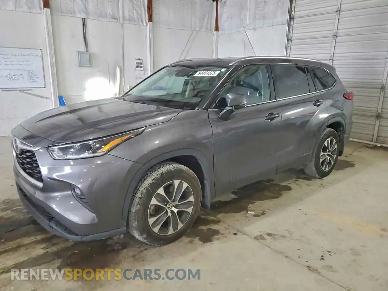 1 Photograph of a damaged car 5TDGZRBH1MS538477 TOYOTA HIGHLANDER 2021