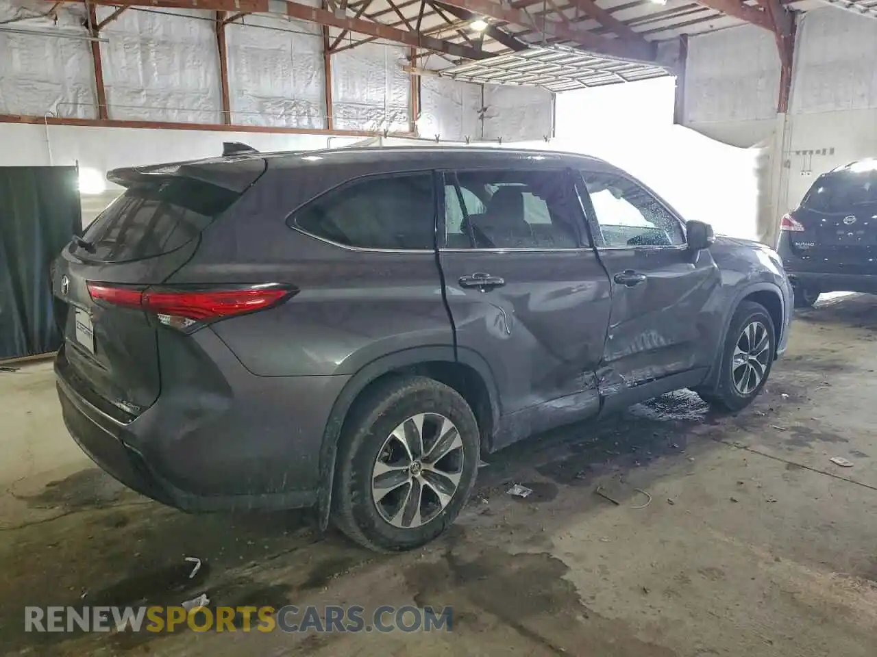 3 Photograph of a damaged car 5TDGZRBH1MS538477 TOYOTA HIGHLANDER 2021