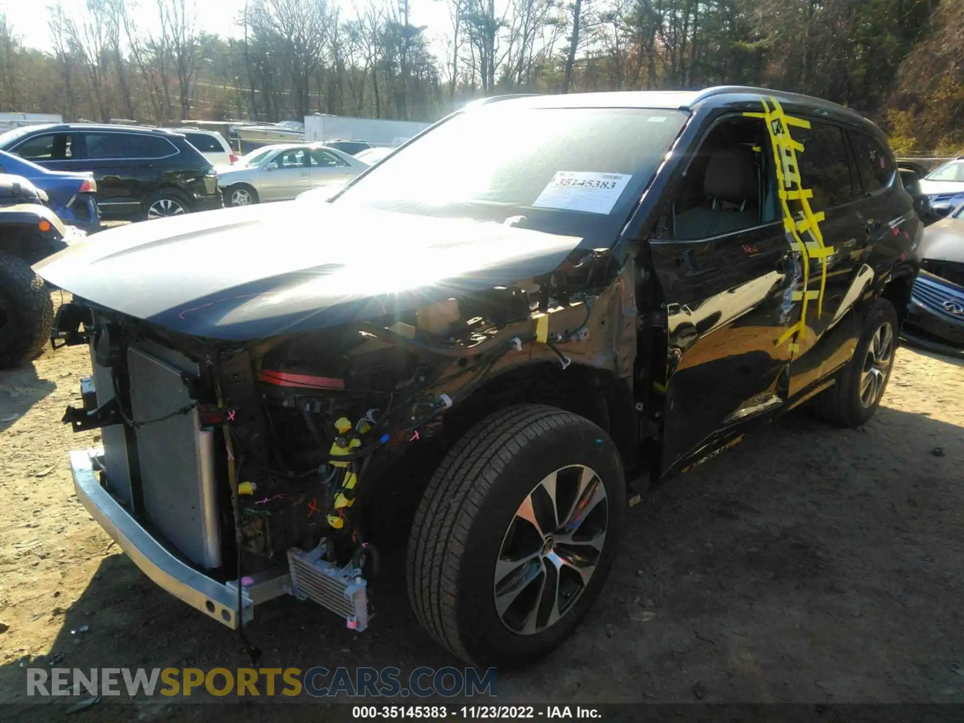 2 Photograph of a damaged car 5TDGZRBH1MS549690 TOYOTA HIGHLANDER 2021