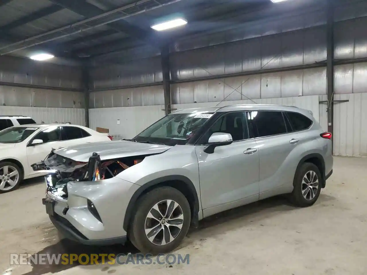 1 Photograph of a damaged car 5TDGZRBH2MS076334 TOYOTA HIGHLANDER 2021