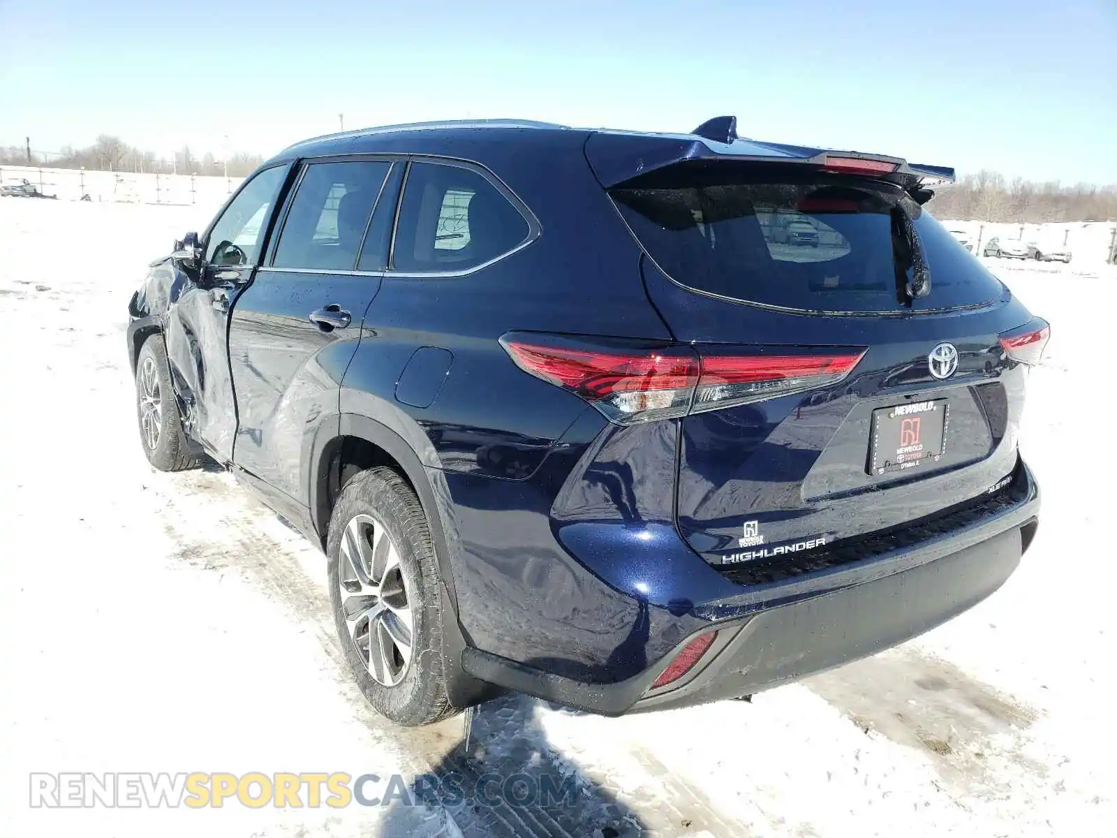 3 Photograph of a damaged car 5TDGZRBH2MS078536 TOYOTA HIGHLANDER 2021