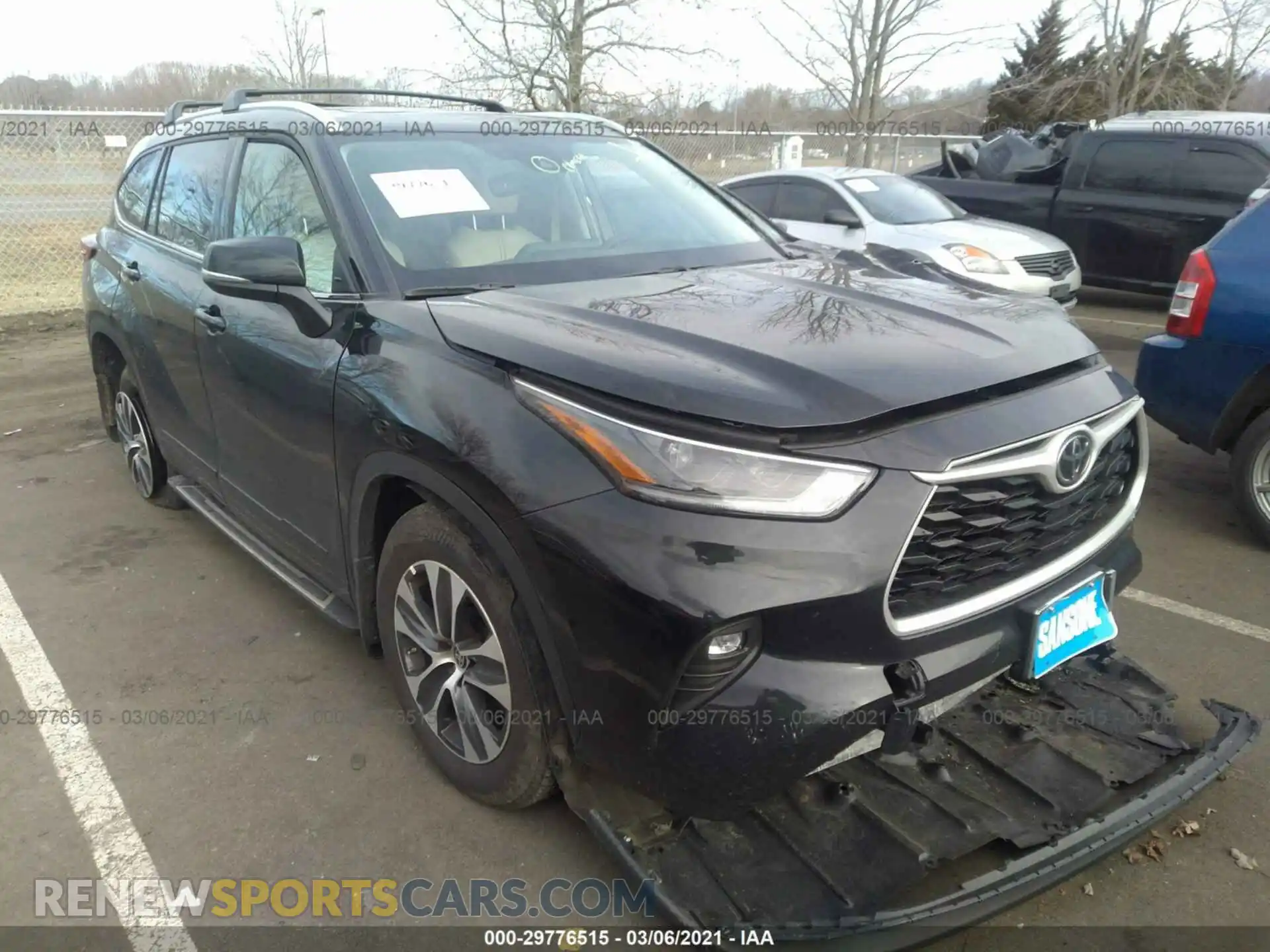 1 fotografías del automóvil dañado 5TDGZRBH2MS081016 TOYOTA HIGHLANDER 2021