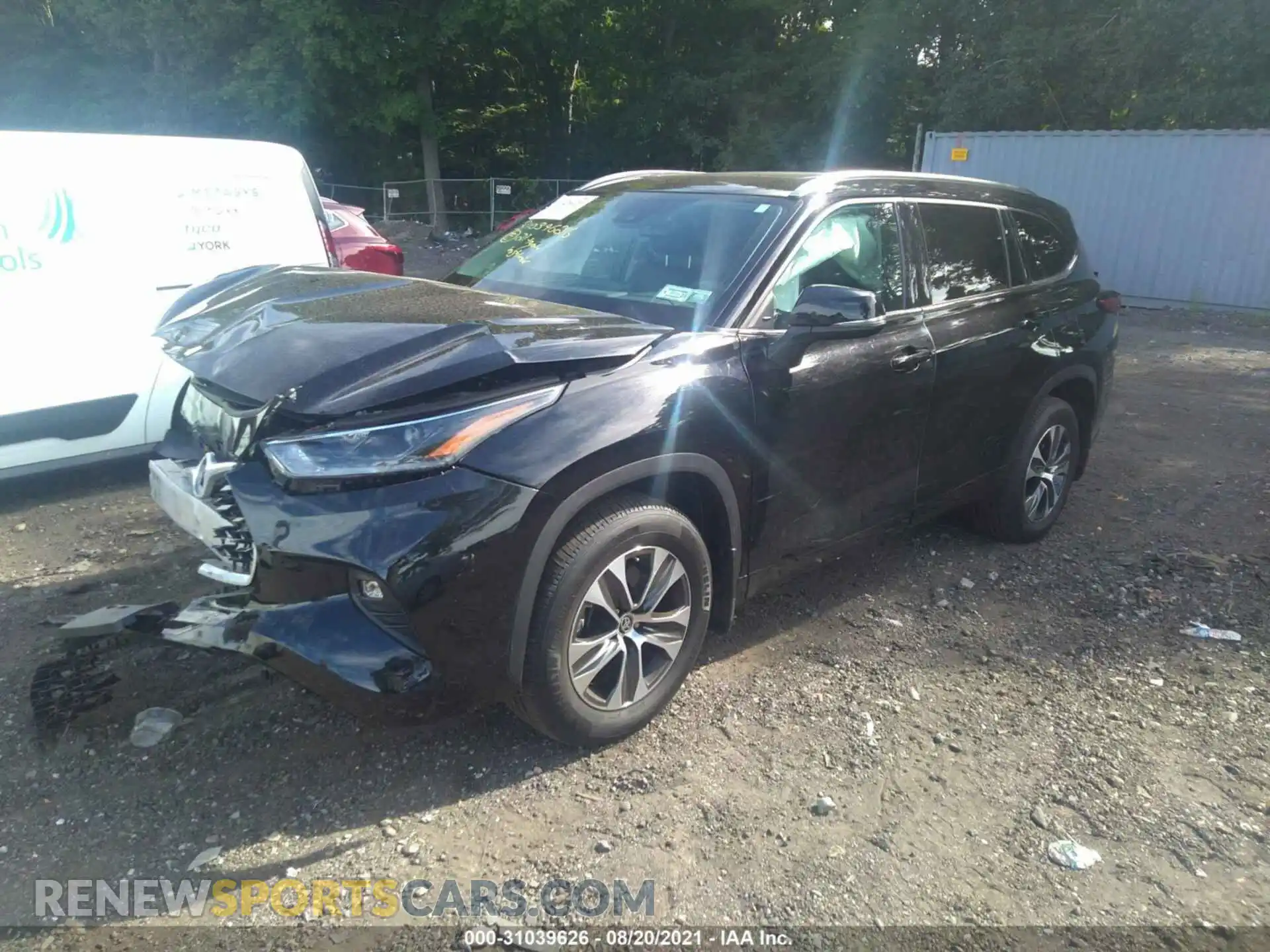 2 Фотография поврежденного автомобиля 5TDGZRBH2MS083106 TOYOTA HIGHLANDER 2021