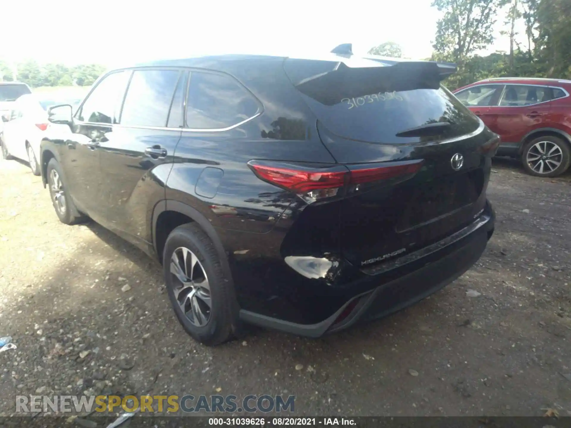 3 Фотография поврежденного автомобиля 5TDGZRBH2MS083106 TOYOTA HIGHLANDER 2021