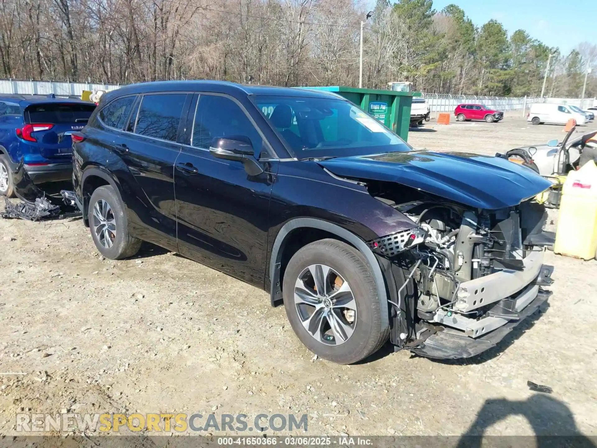 1 Photograph of a damaged car 5TDGZRBH2MS105170 TOYOTA HIGHLANDER 2021