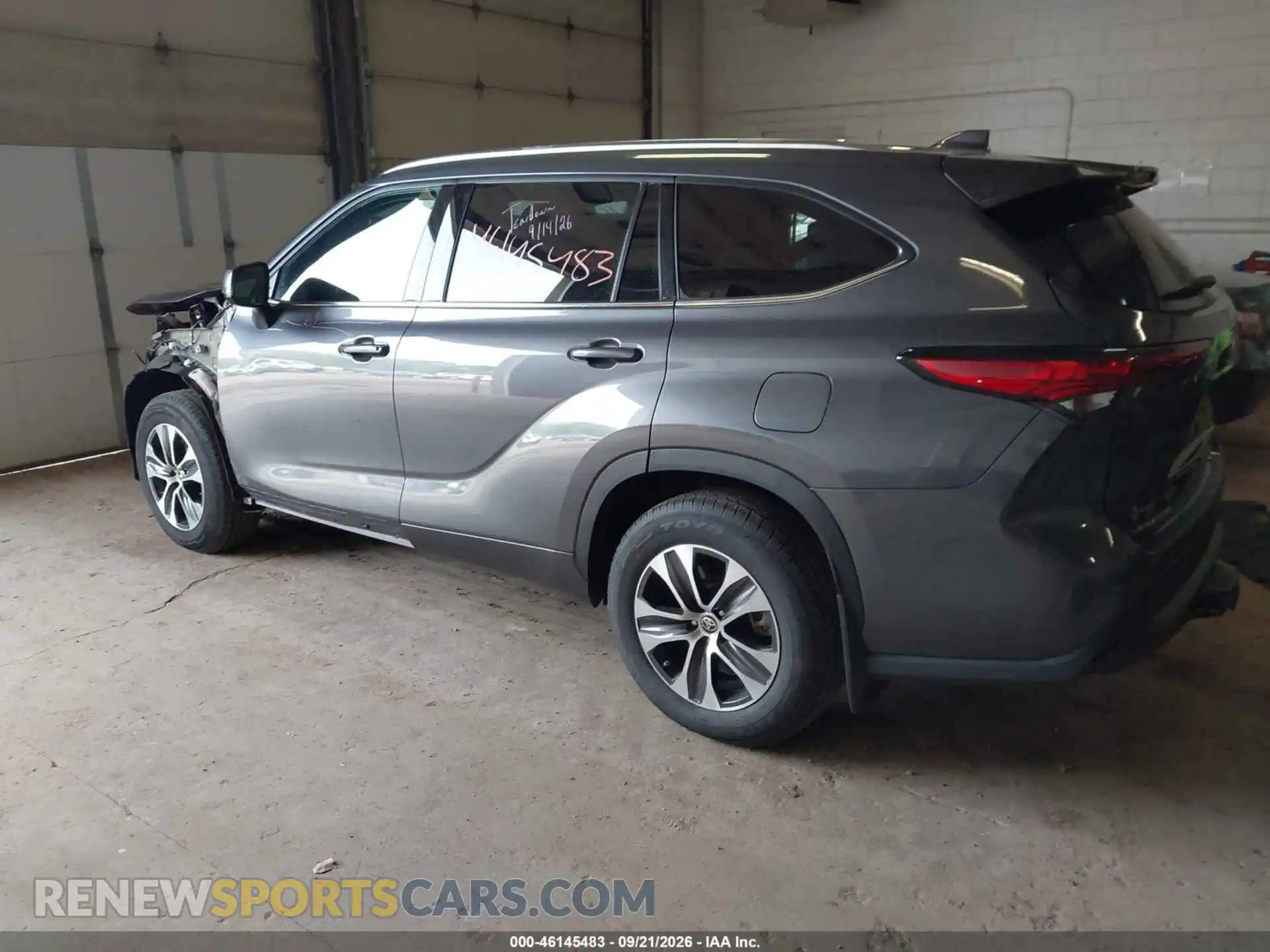 3 Фотография поврежденного автомобиля 5TDGZRBH2MS124950 TOYOTA HIGHLANDER 2021