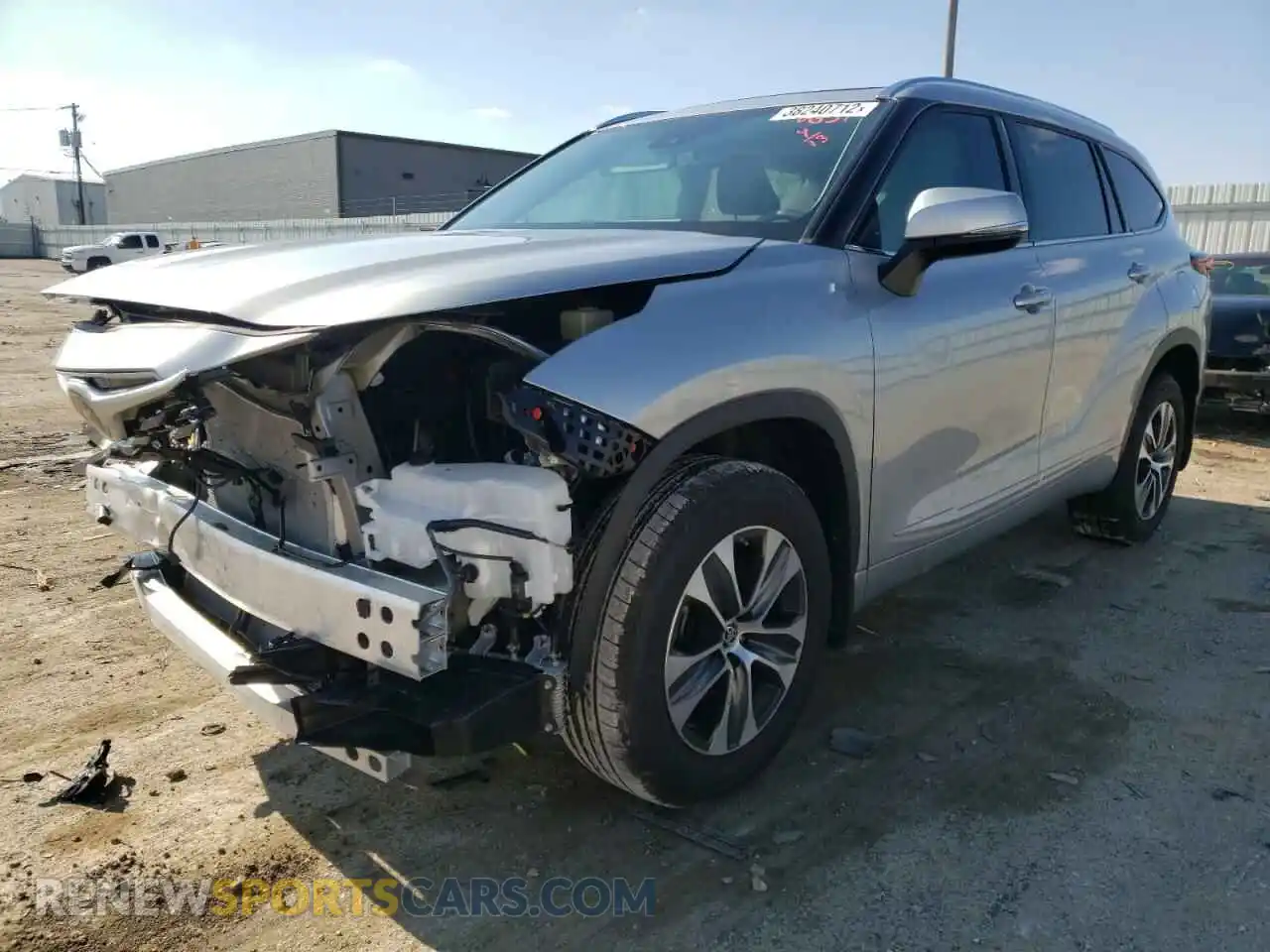 2 Photograph of a damaged car 5TDGZRBH2MS148651 TOYOTA HIGHLANDER 2021