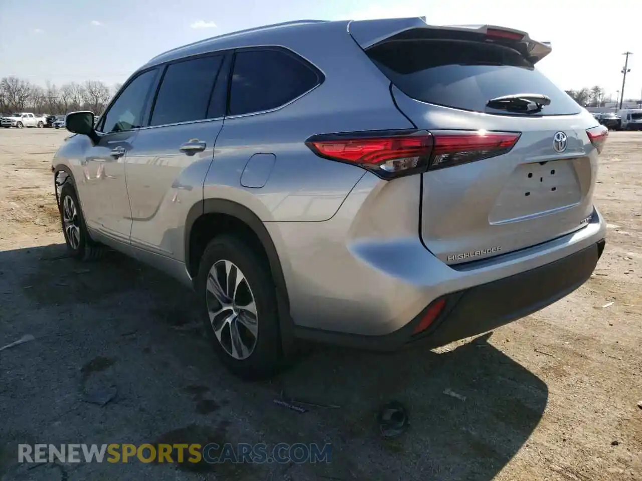 3 Photograph of a damaged car 5TDGZRBH2MS148651 TOYOTA HIGHLANDER 2021