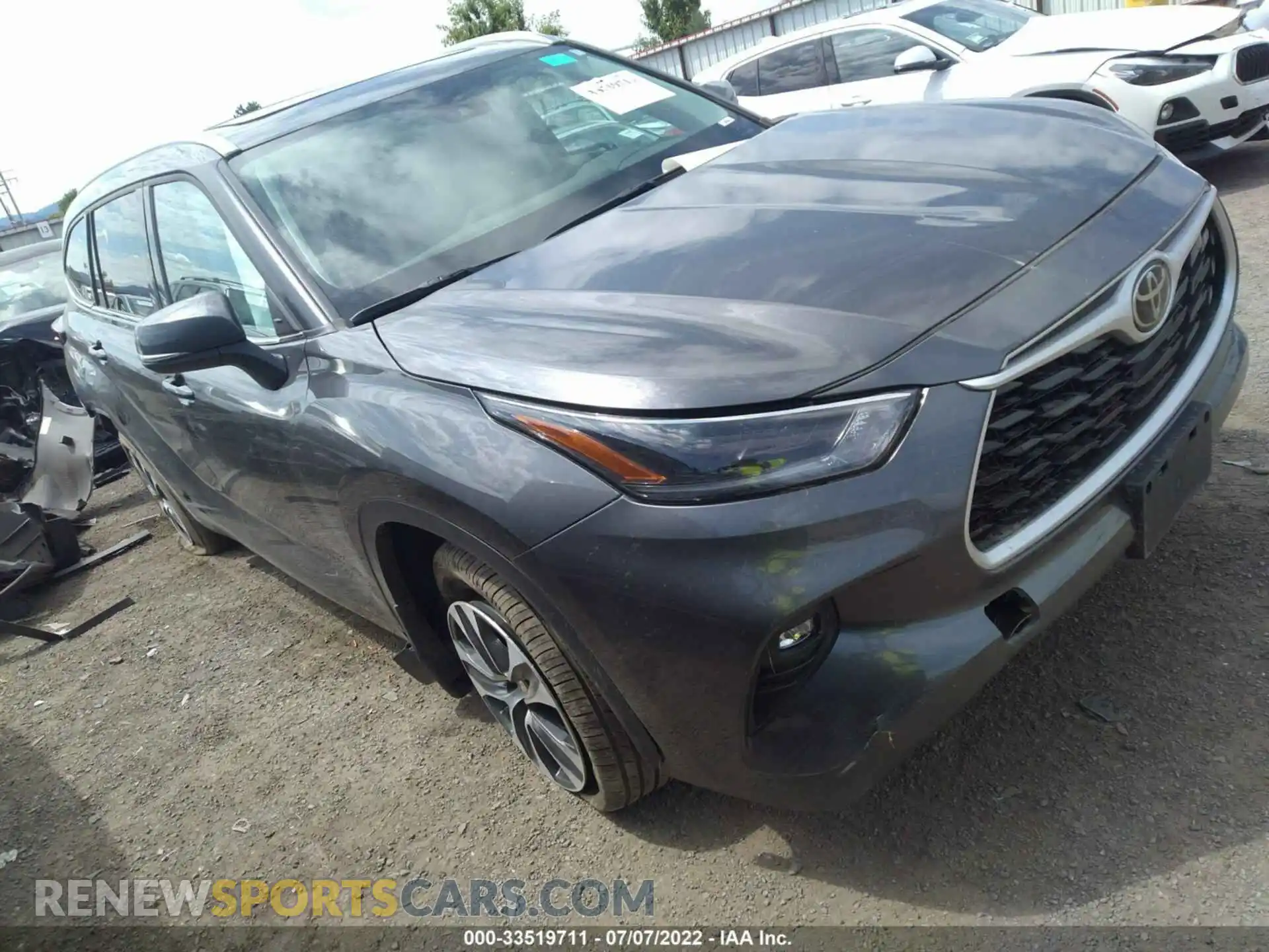 1 Photograph of a damaged car 5TDGZRBH2MS151646 TOYOTA HIGHLANDER 2021