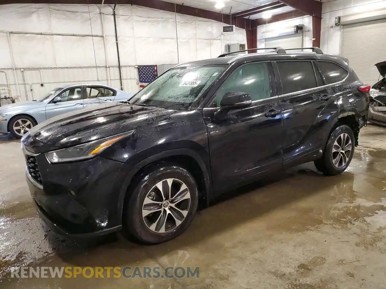 1 Photograph of a damaged car 5TDGZRBH2MS155387 TOYOTA HIGHLANDER 2021