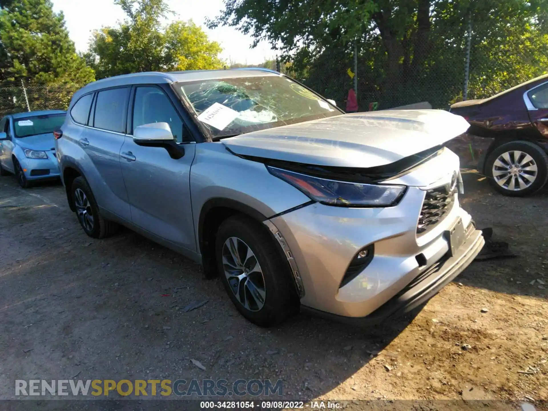 1 Photograph of a damaged car 5TDGZRBH2MS533370 TOYOTA HIGHLANDER 2021