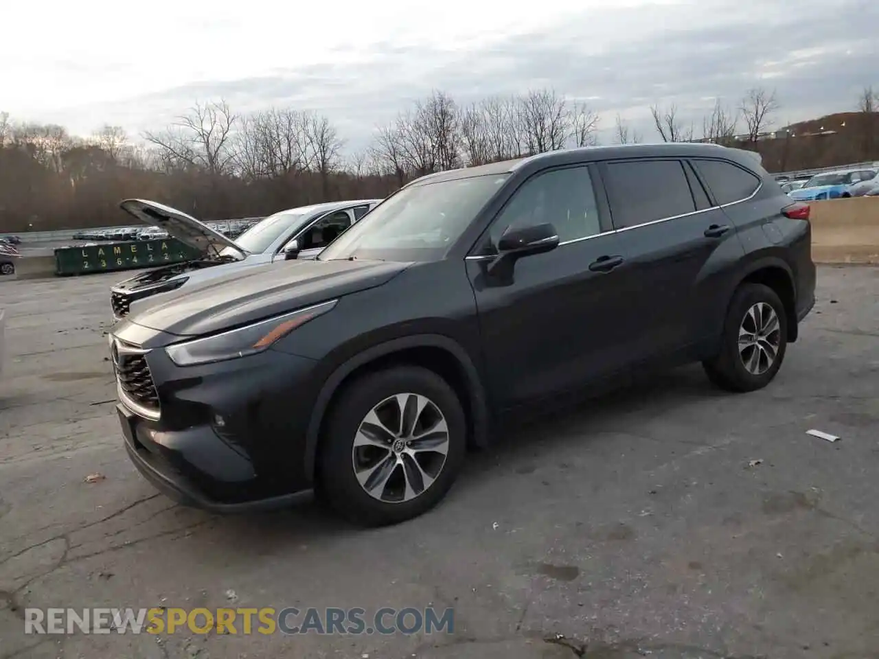 1 Photograph of a damaged car 5TDGZRBH2MS535488 TOYOTA HIGHLANDER 2021