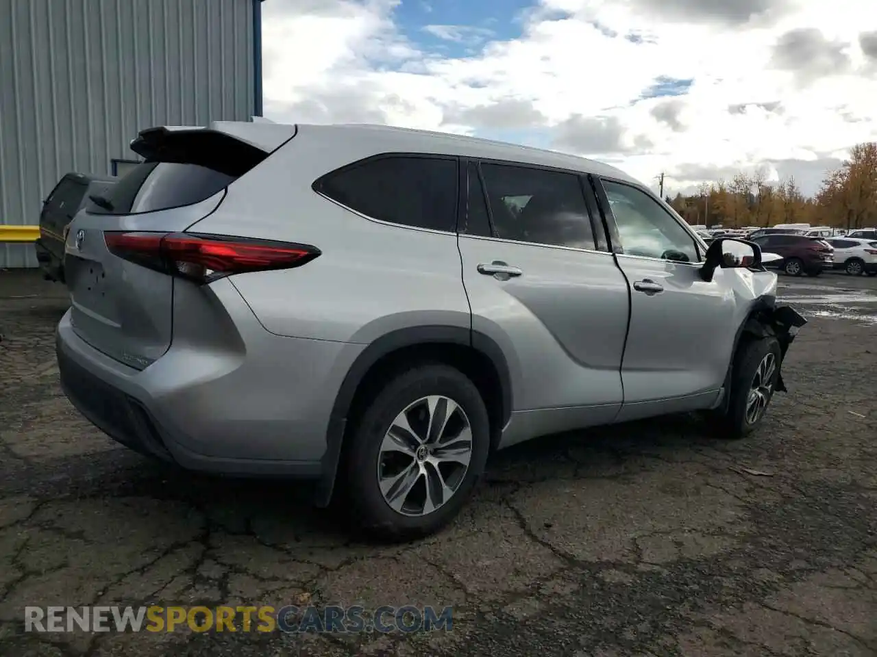 3 Photograph of a damaged car 5TDGZRBH2MS545163 TOYOTA HIGHLANDER 2021