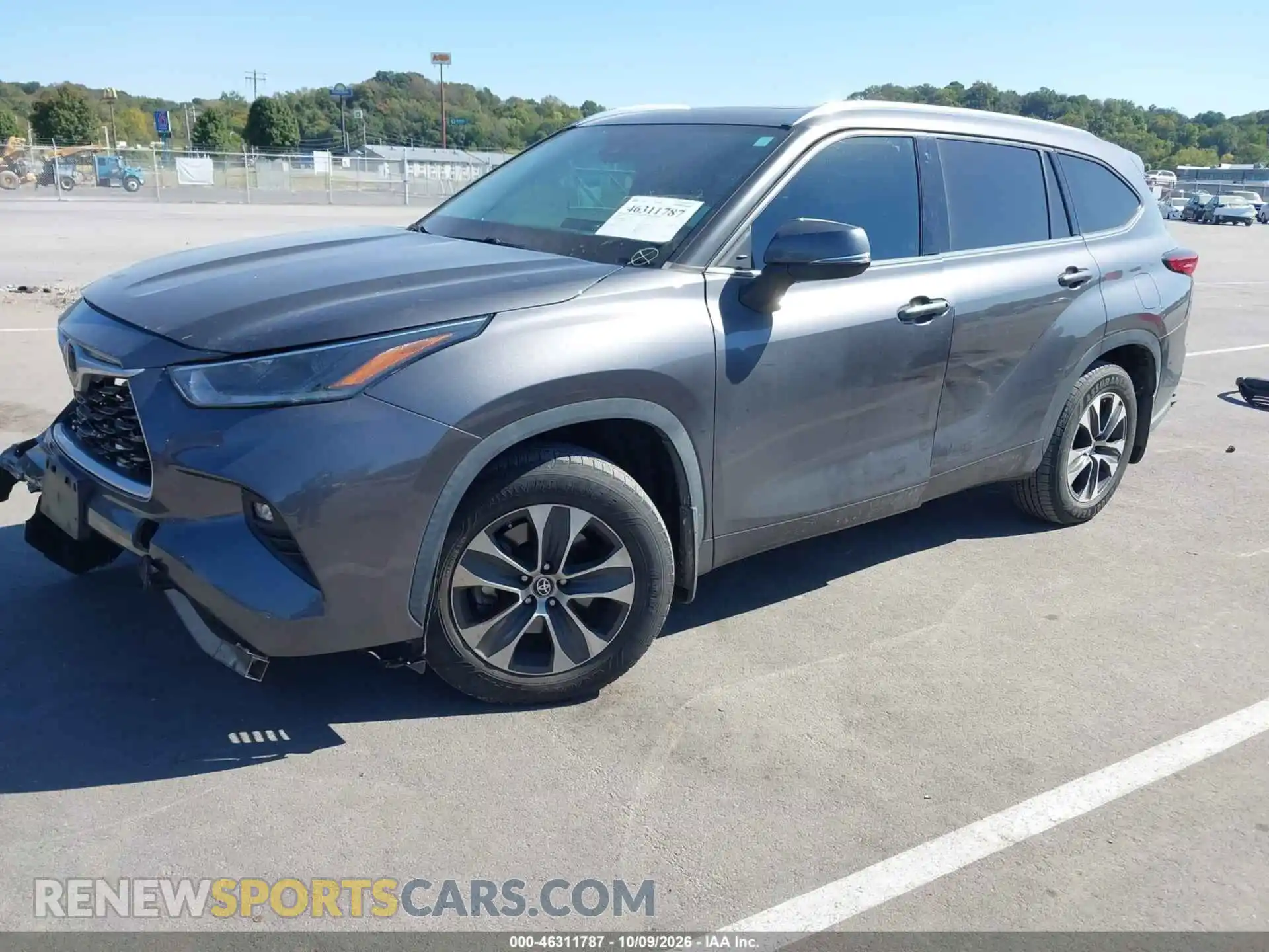 2 Photograph of a damaged car 5TDGZRBH2MS546717 TOYOTA HIGHLANDER 2021