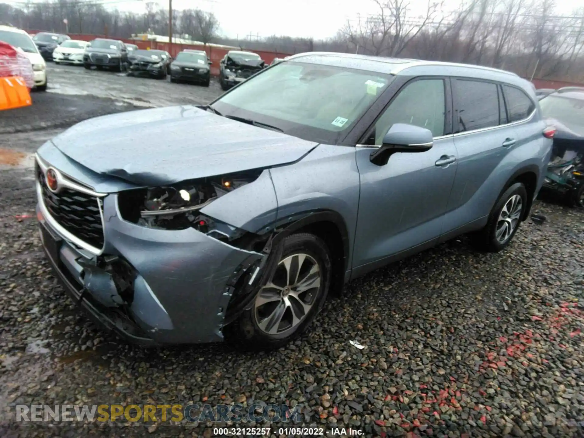 2 Photograph of a damaged car 5TDGZRBH3MS062393 TOYOTA HIGHLANDER 2021