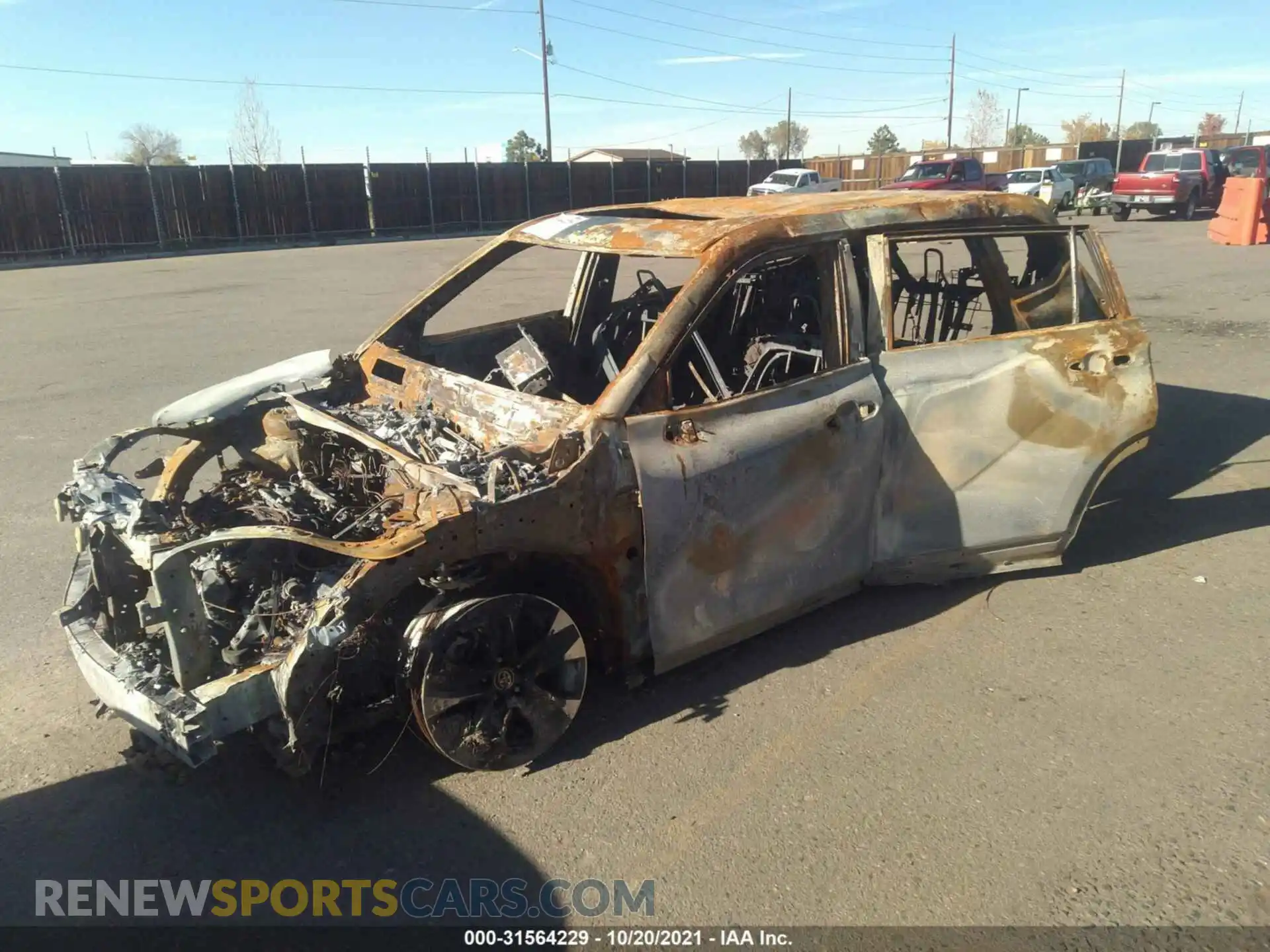 2 Photograph of a damaged car 5TDGZRBH3MS069926 TOYOTA HIGHLANDER 2021