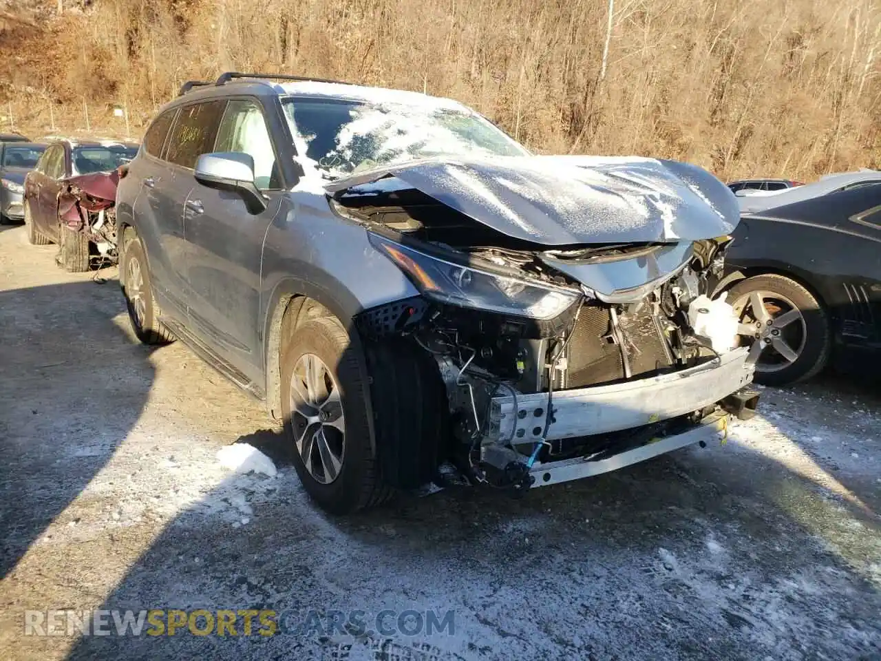 1 Photograph of a damaged car 5TDGZRBH3MS072759 TOYOTA HIGHLANDER 2021