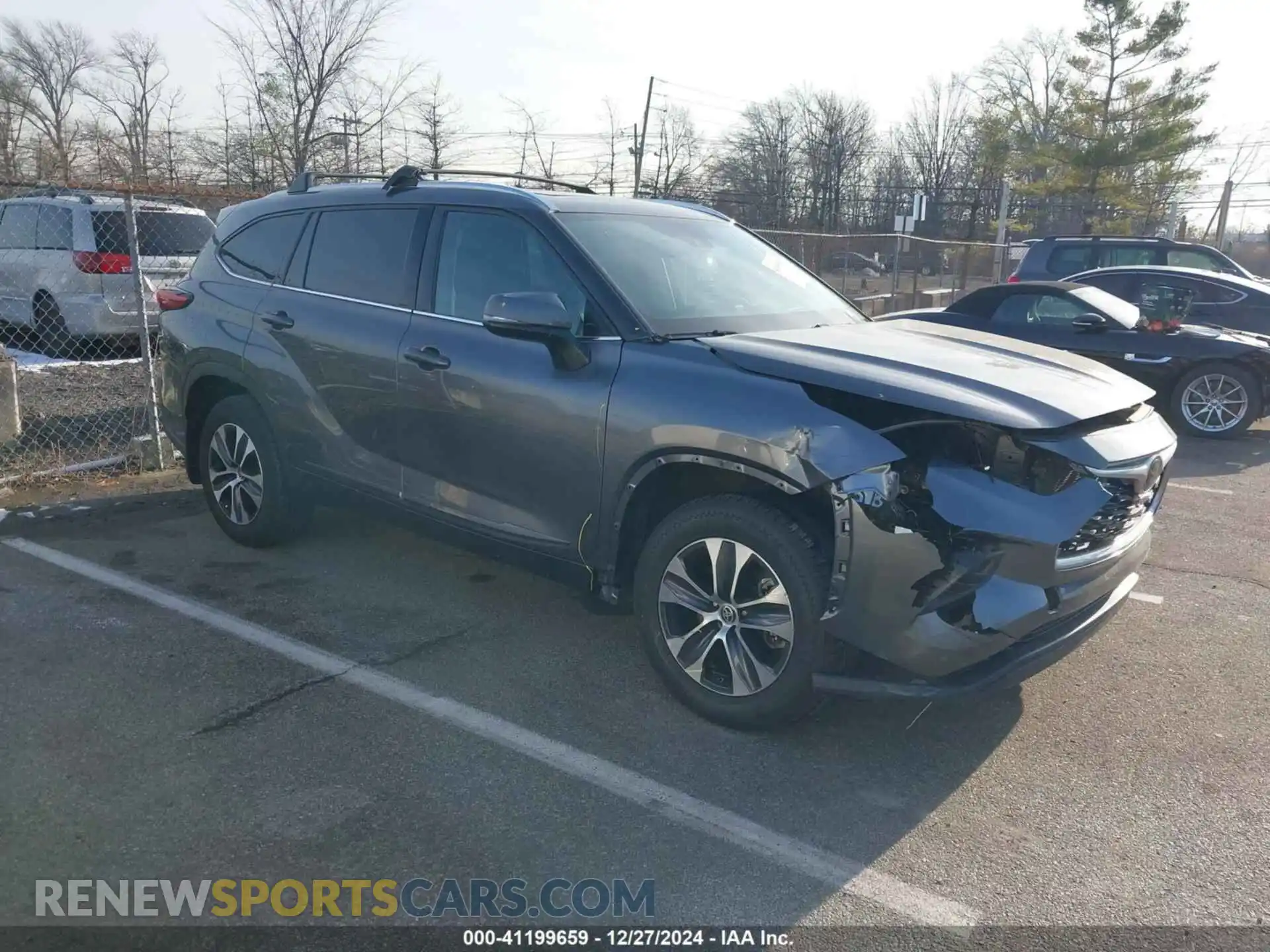 1 Photograph of a damaged car 5TDGZRBH3MS073670 TOYOTA HIGHLANDER 2021