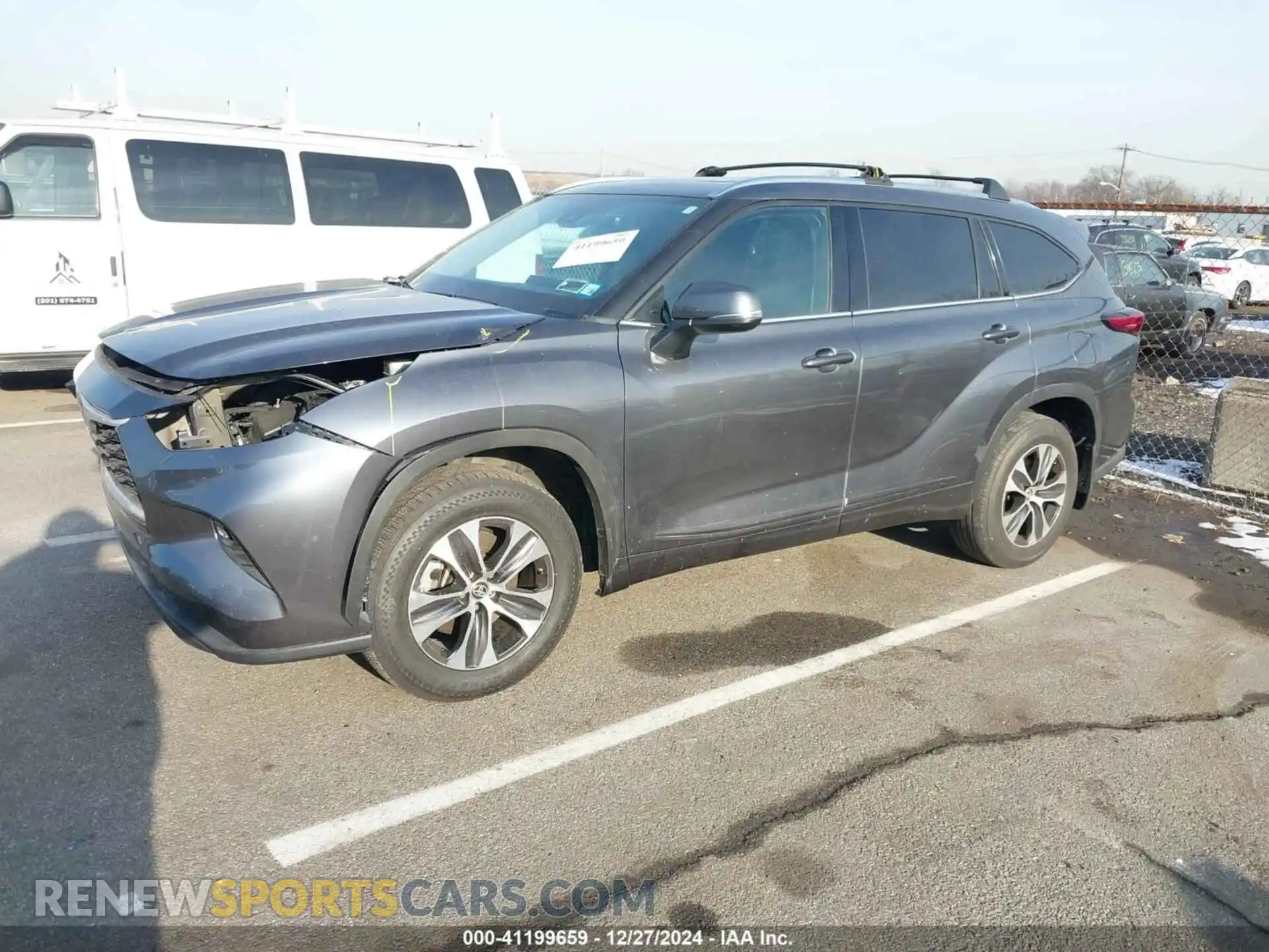 2 Photograph of a damaged car 5TDGZRBH3MS073670 TOYOTA HIGHLANDER 2021