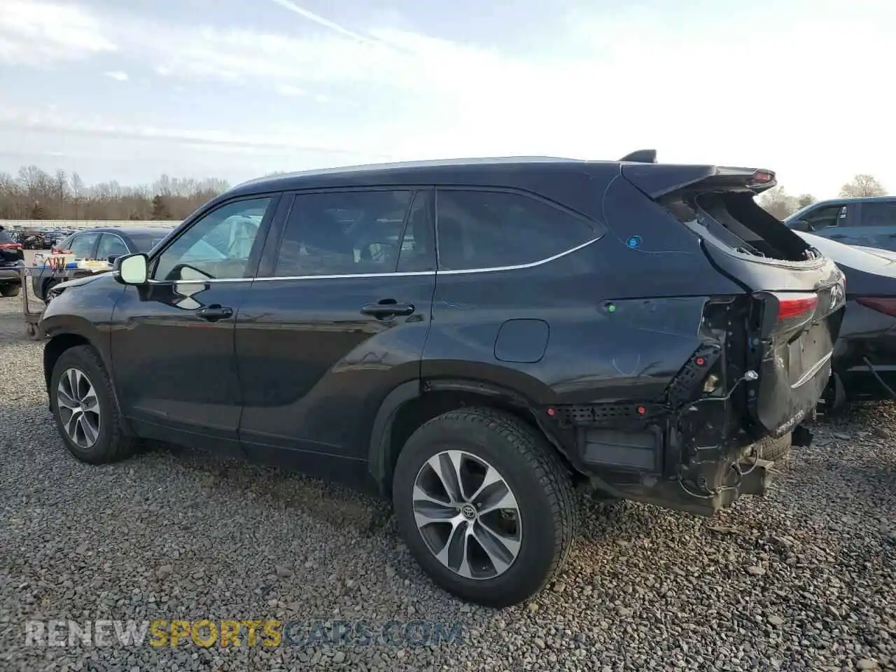 2 Photograph of a damaged car 5TDGZRBH3MS076813 TOYOTA HIGHLANDER 2021