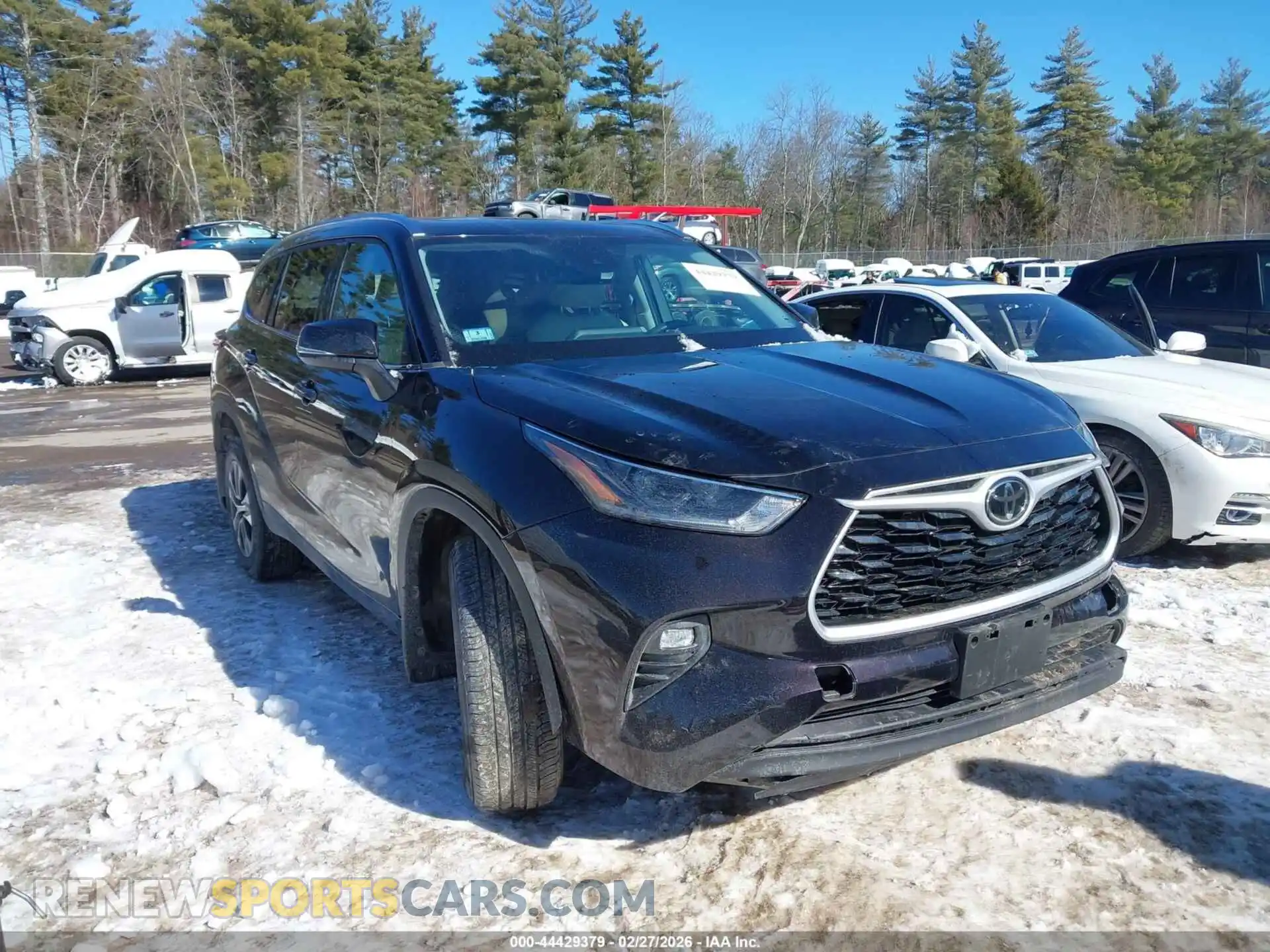 1 Photograph of a damaged car 5TDGZRBH3MS084846 TOYOTA HIGHLANDER 2021