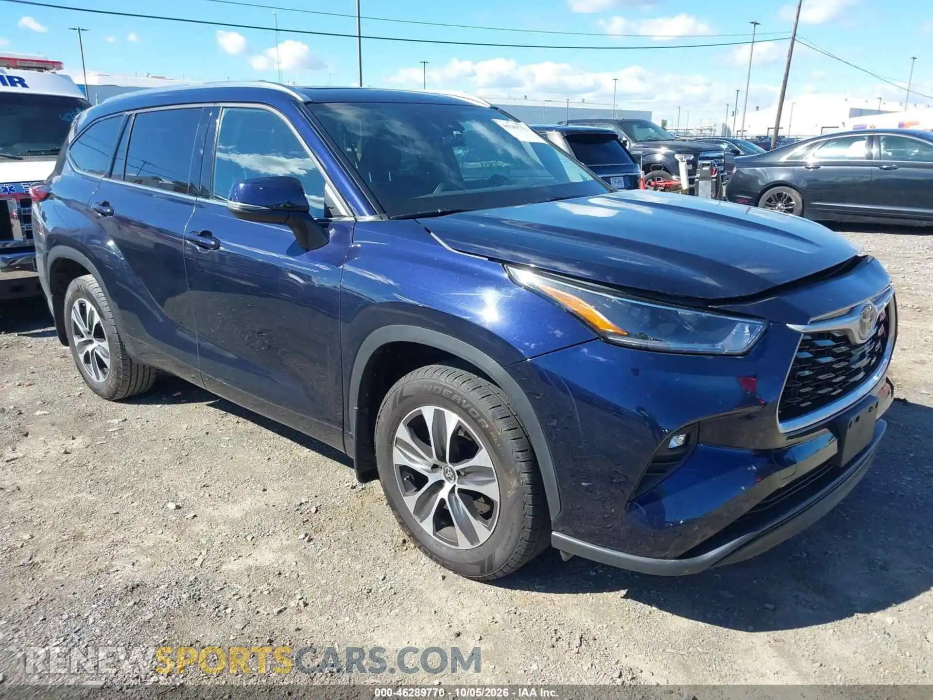 1 Photograph of a damaged car 5TDGZRBH3MS116792 TOYOTA HIGHLANDER 2021