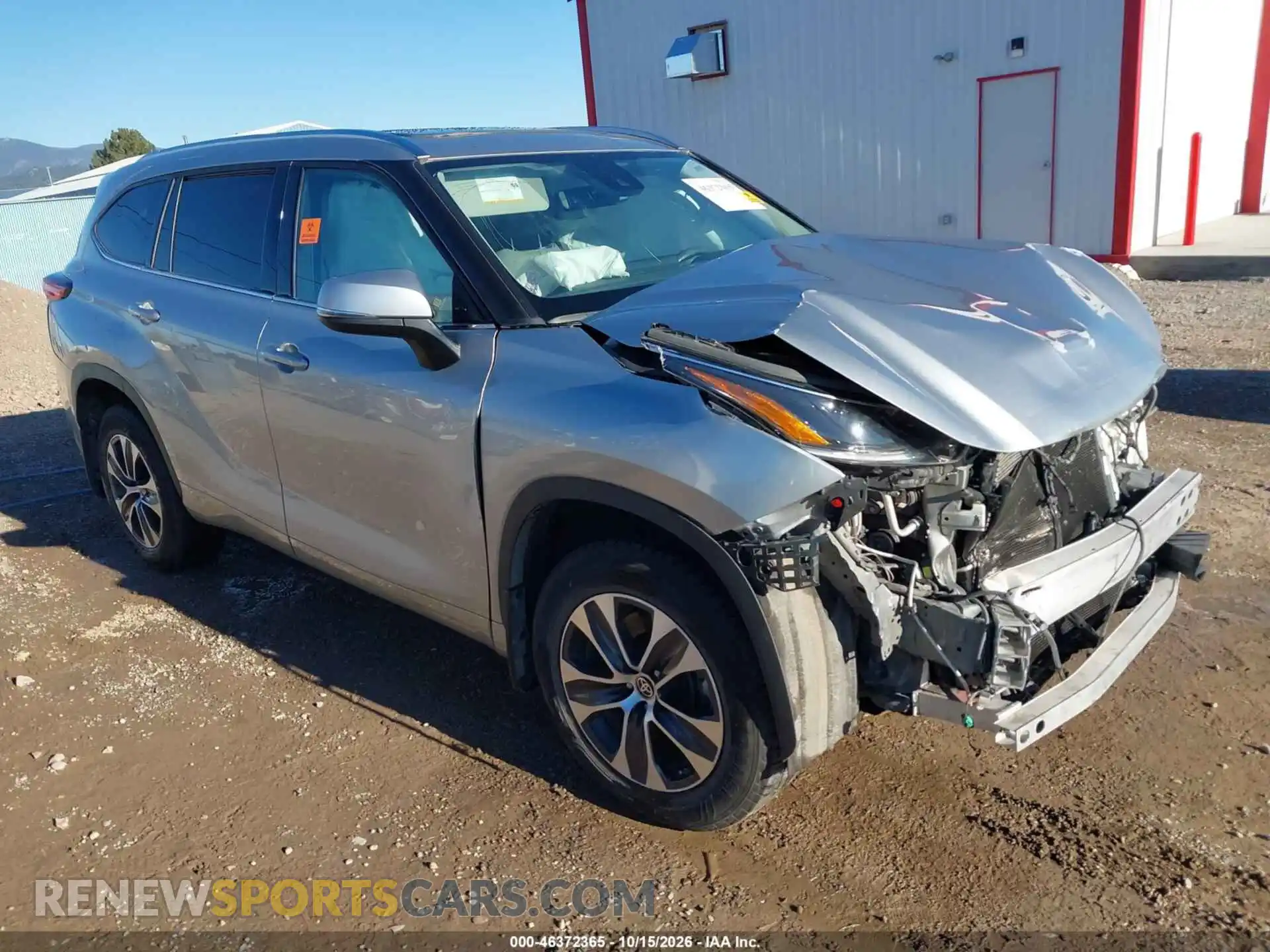 1 fotografías del automóvil dañado 5TDGZRBH3MS136976 TOYOTA HIGHLANDER 2021