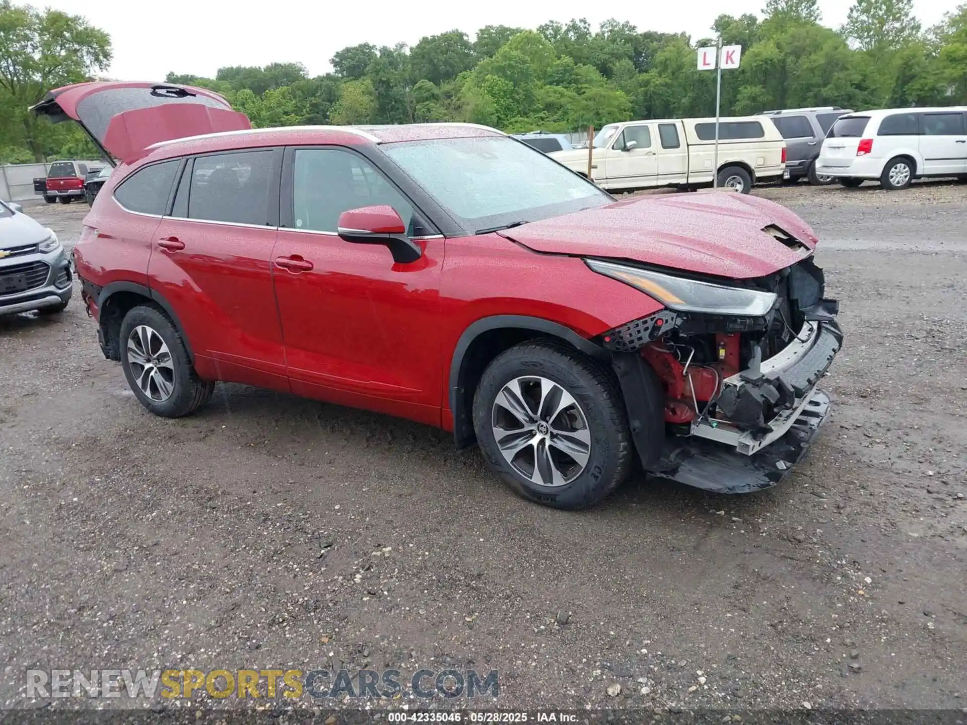 1 Photograph of a damaged car 5TDGZRBH3MS526184 TOYOTA HIGHLANDER 2021