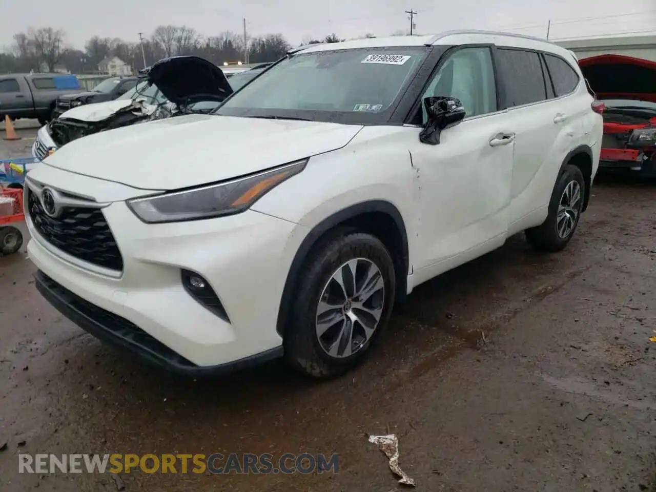 2 Фотография поврежденного автомобиля 5TDGZRBH3MS527464 TOYOTA HIGHLANDER 2021